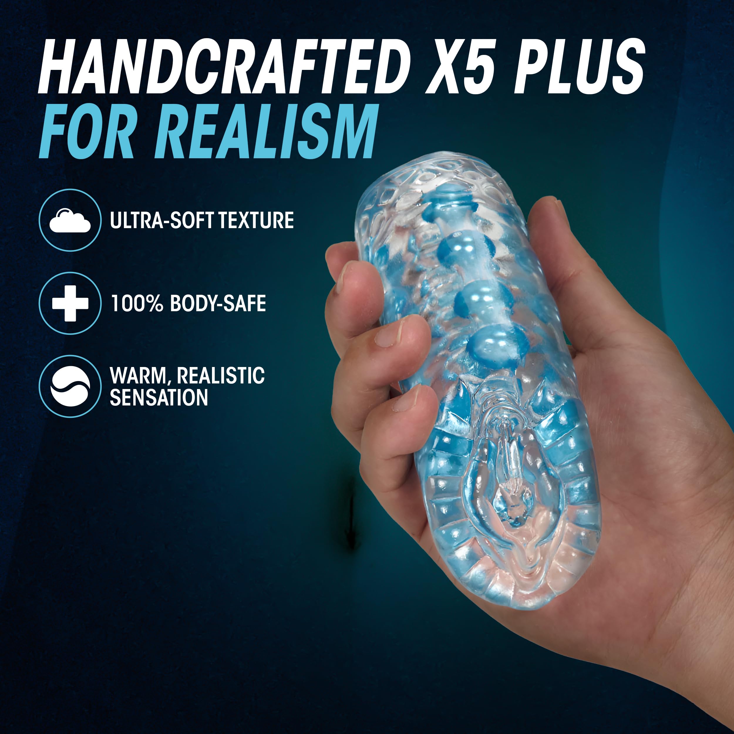 Amazon.com: Blush 5.5" M for Men Super Realistic Masturbator - Ultra Soft  X5 Plus Lifelike Ribbed & Beaded Stroker for Maximum Pleasure, Body Safe,  Open-Ended Pocket-Sized Vagina Stroker Adult Sex Toy Men -