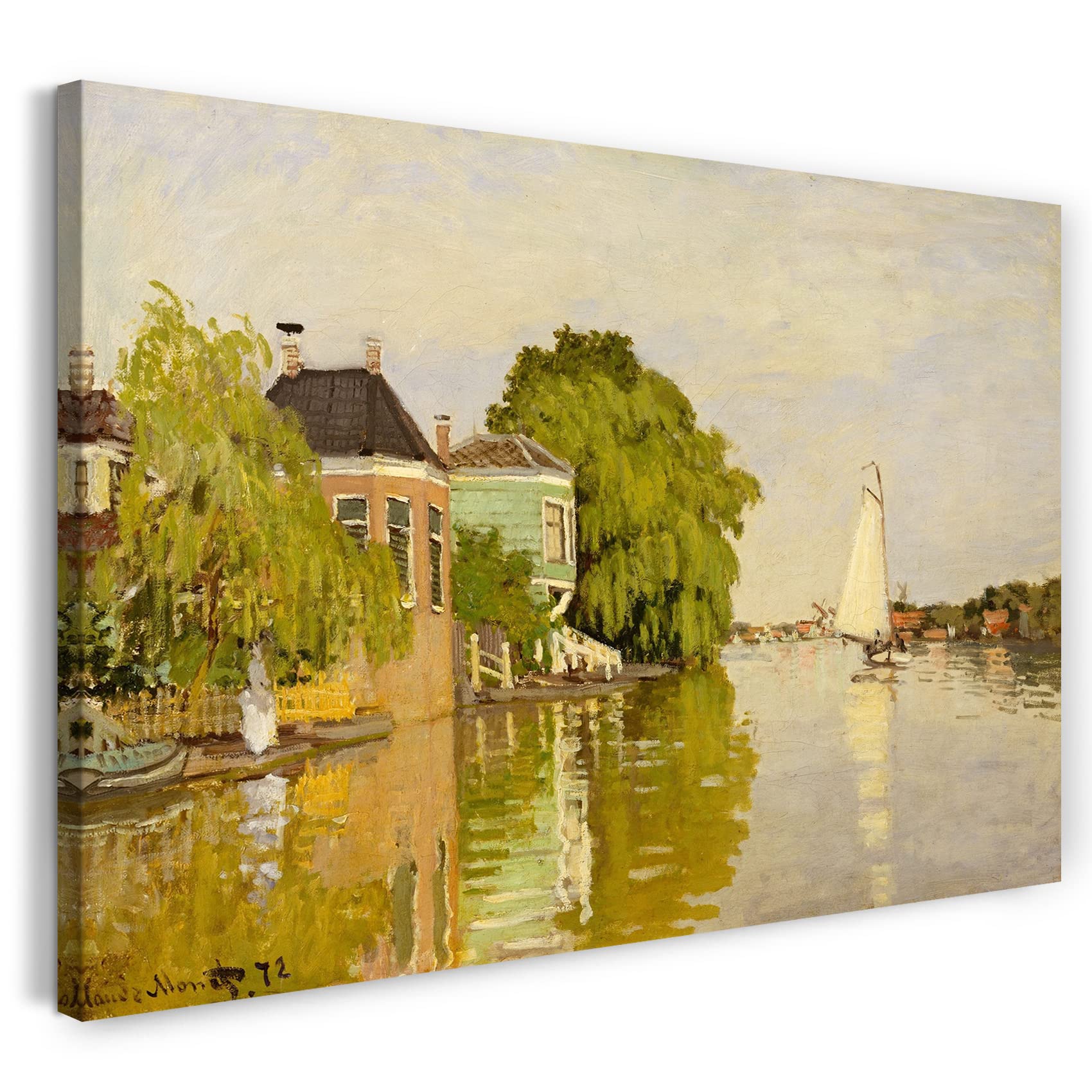Claude Monet impression sur toile tableau grand format pour cacher mur vide