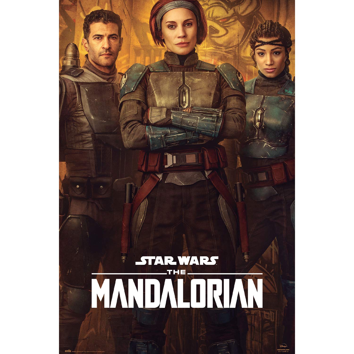 Grupo Erik Multicolour The Mandalorian Bo Katan Poster - 36 X 24 Inches / 91.5 X 61 Cm - The Mandalorian Poster - Shipped Rolled Up - Cool Posters - Art Poster - Wall Posters