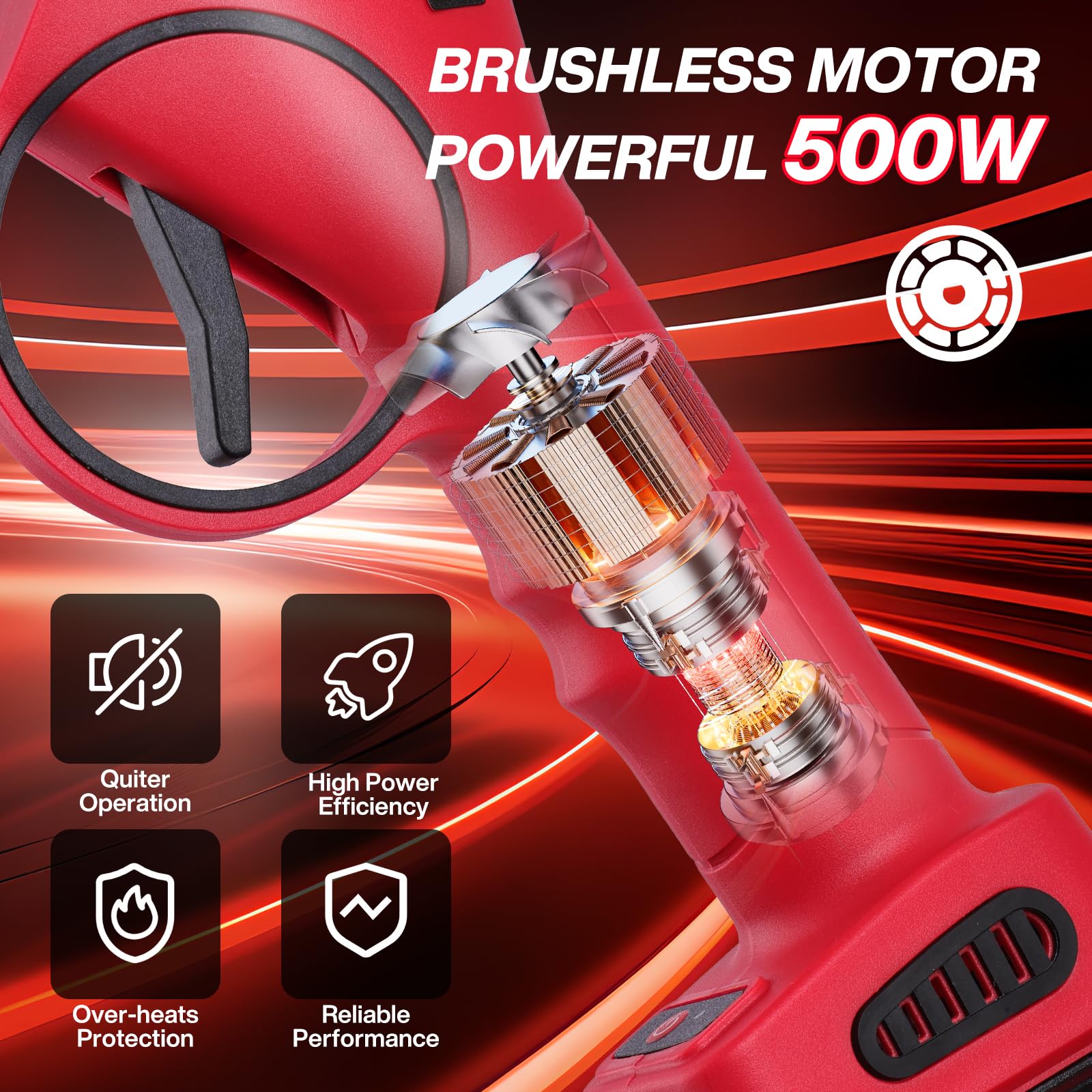 Sécateur Électrique 30mm, Coupe Branche 21V avec 2×2000mAh Batteries Rechargeables, Lame SK5, Autonomie Longue pour Taille Arbres Fruitiers, Vignes, Oliviers et Haies