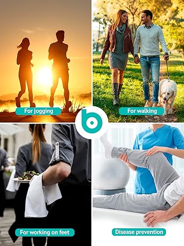 Miniatura 9 de Brison Almohadillas metatarsianas para mujeres y hombres, cojín de bola de pie, fundas de gel, almohadilla de cojines de tela, calcetines suaves