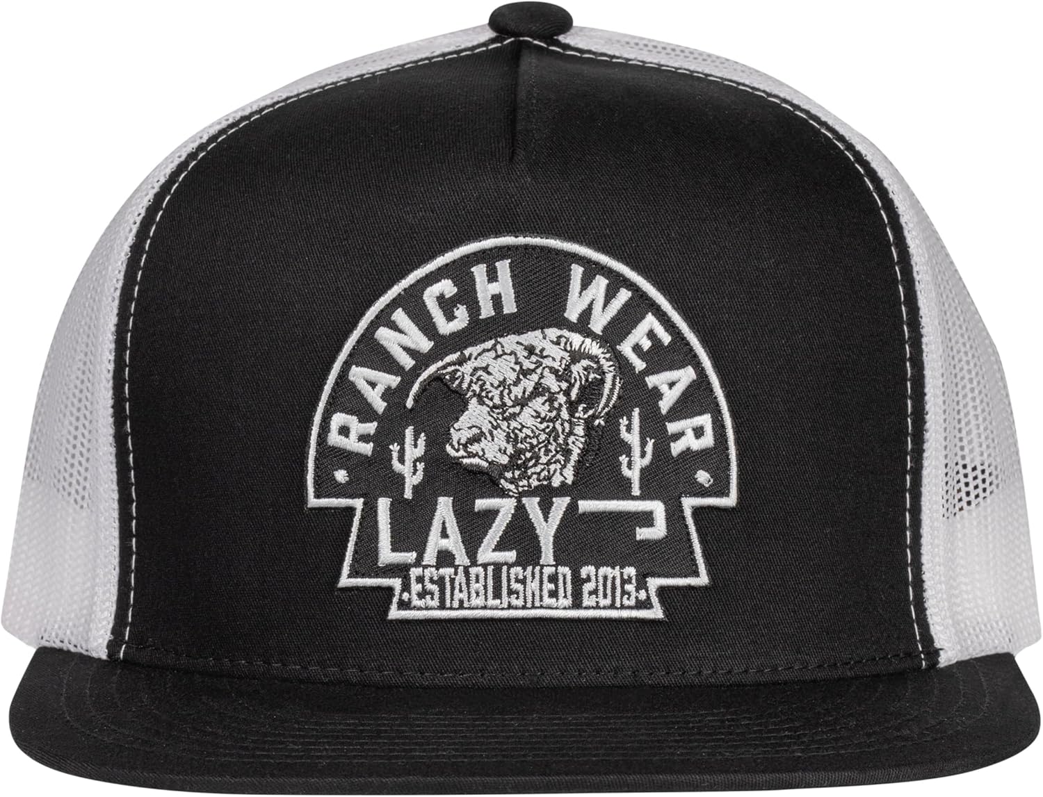 Lazy J Ranch Arrowhead Classic Five Panel Trucker Hat - Adjustable Unisex Country Hats, Vintage Trucker Hat - Image 2