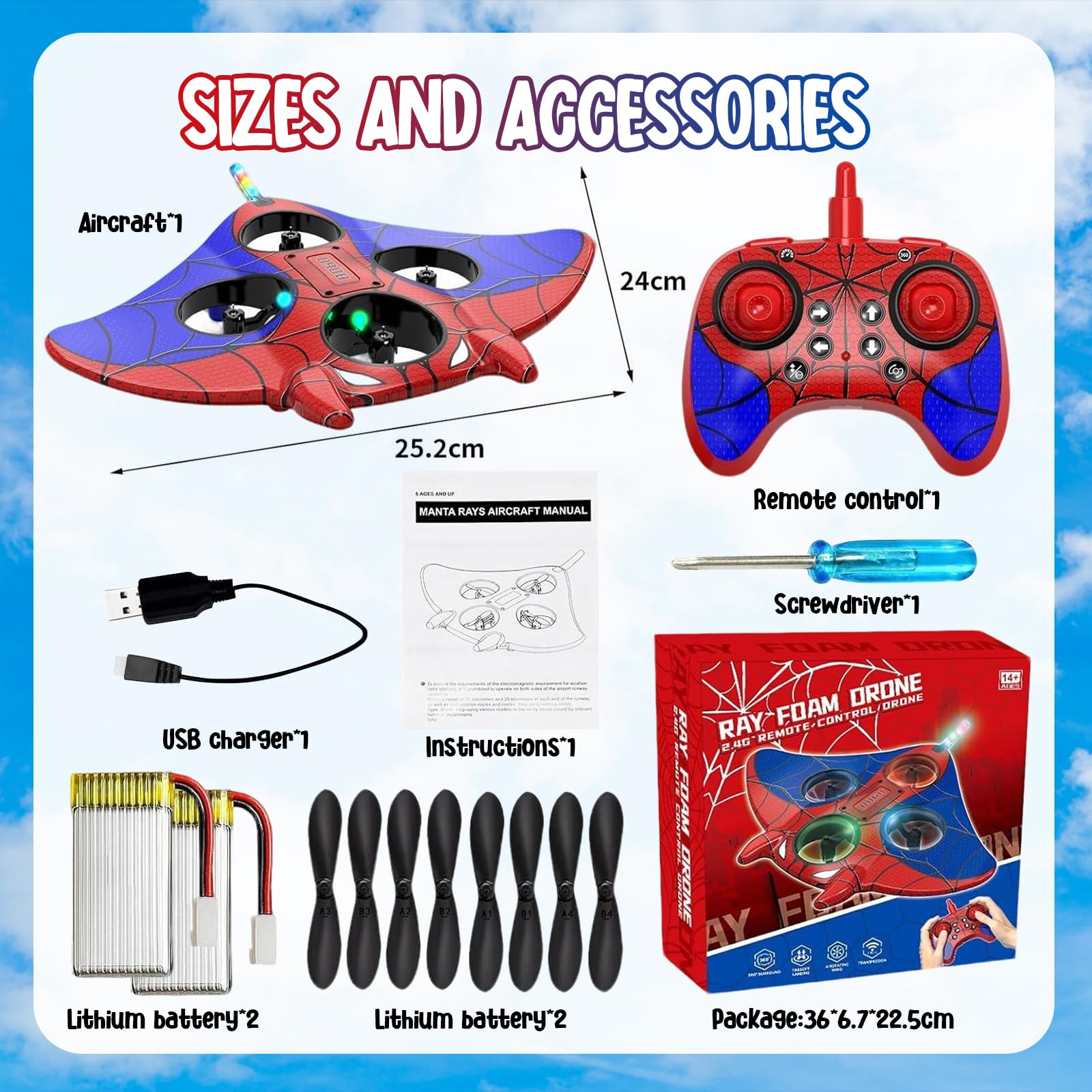 Mini Drone RC 360° Rotazione LED Light - Dettaglio