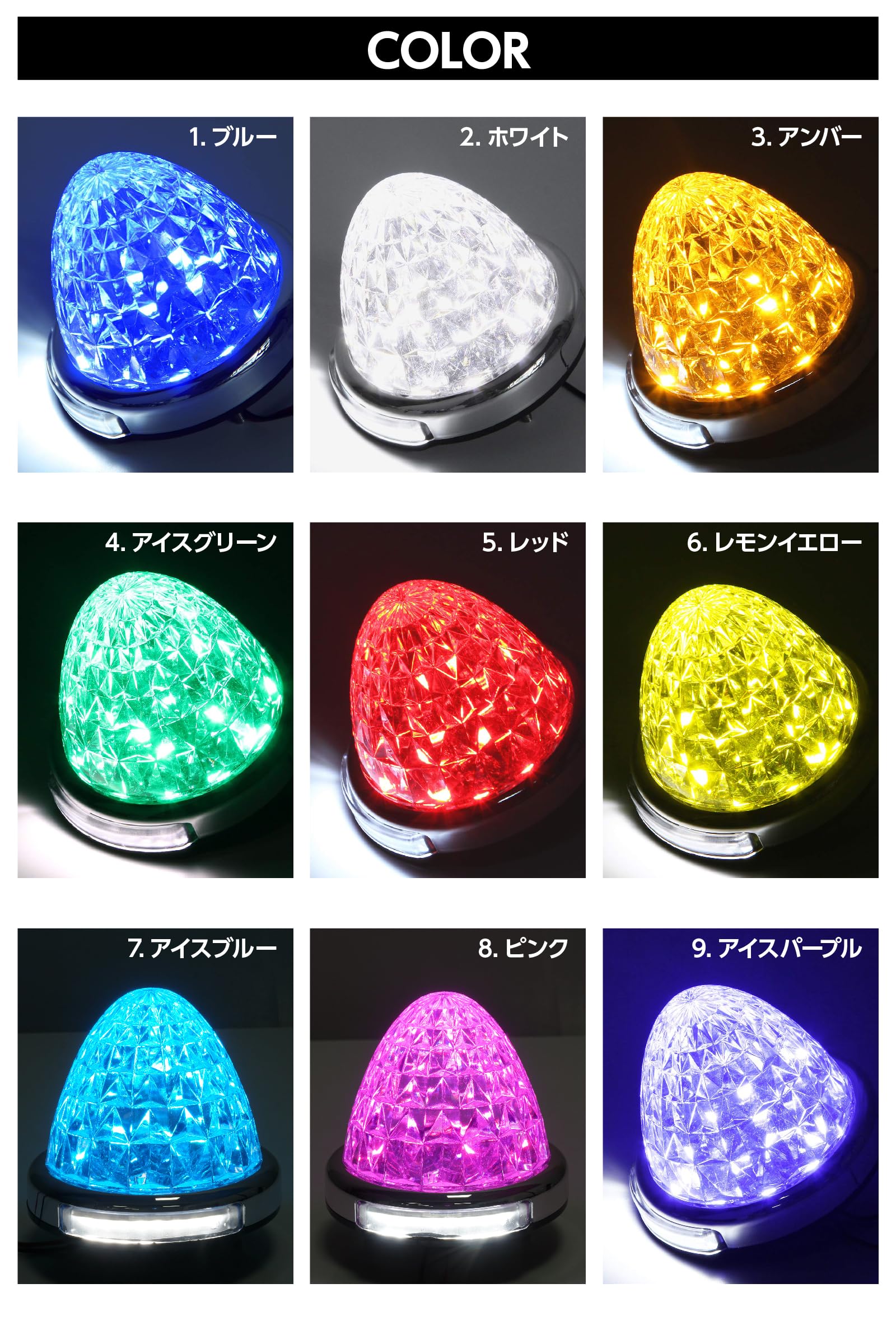Amazon.co.jp: Rikopin(リコピン) サイドマーカーランプ 2個セット 
