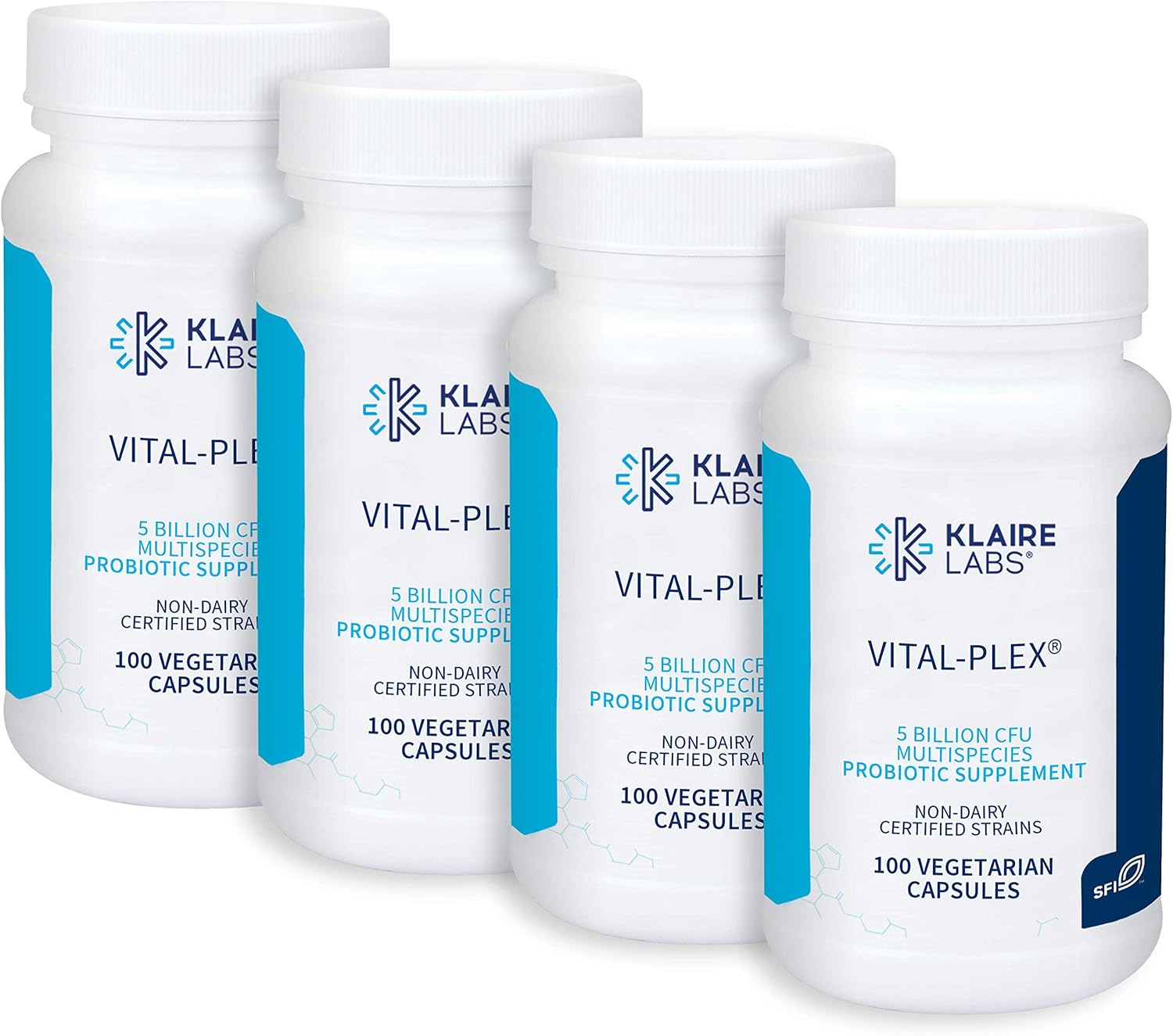Klaire Labs VitalPlex Probiotic 5 Billion CFU Lactobacillus & Bifidobacterium Blend for Men