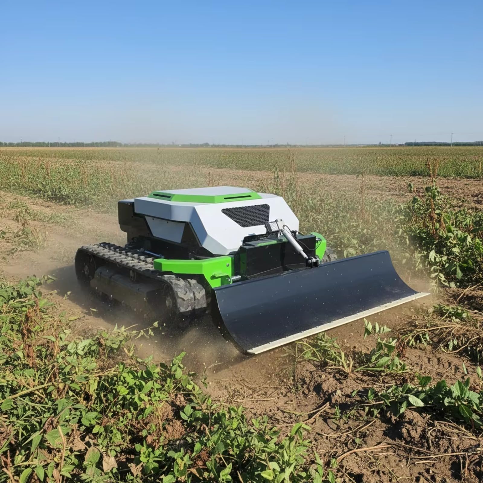 Tosaerba remoto personalizzabile per colline ripide, decespugliatore cingolato per tutti i terreni, attrezzature paesaggistiche commerciali pesanti per aziende agricole, frutteti e fattorie solari