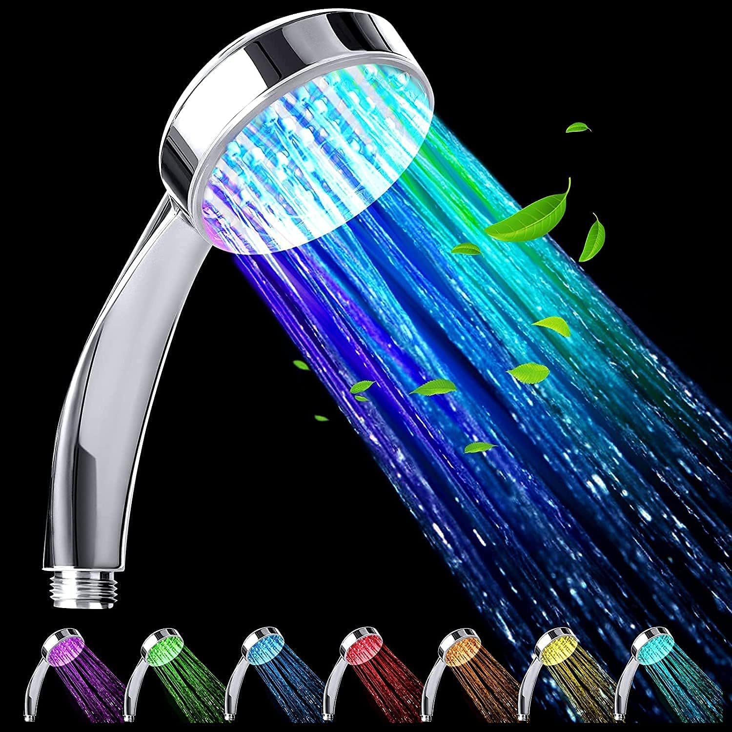 Rovtop LED Shower Head, LED Shower Head with Colour Changing, No Power