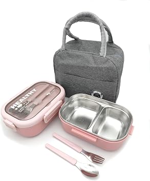 Valkyrie Is  Yal t ml  Termal  antal   elik Lunch Box   BPA s z, S zd rmaz,  ok B lmeli Yemek Kab  Pembe