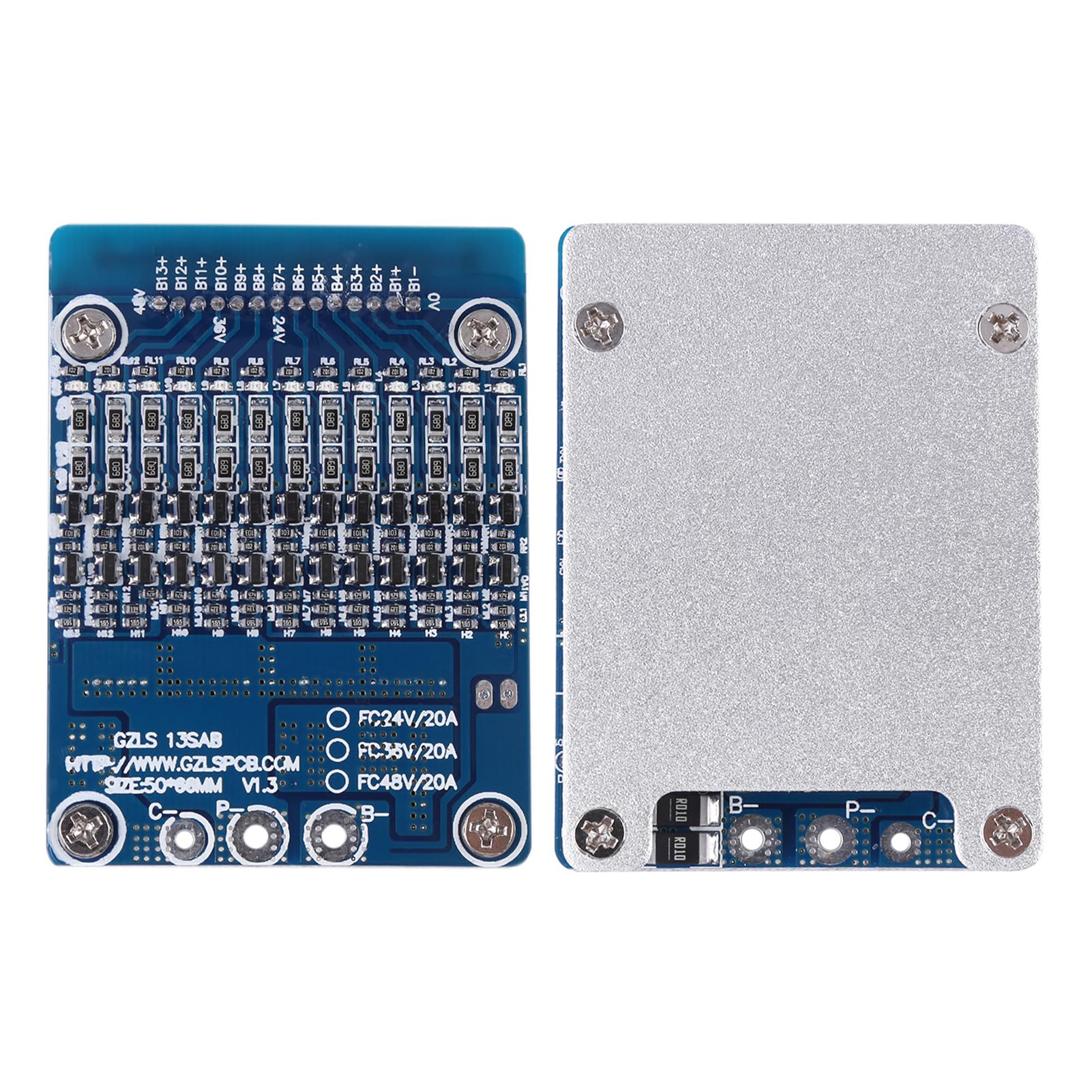 13s 48v 35a Li Ion Battery Bms With Balance Function 13S 48V 35A BMS PCB Board - Li Ion Battery Protection With Balance Function 13S 48V Battery Management