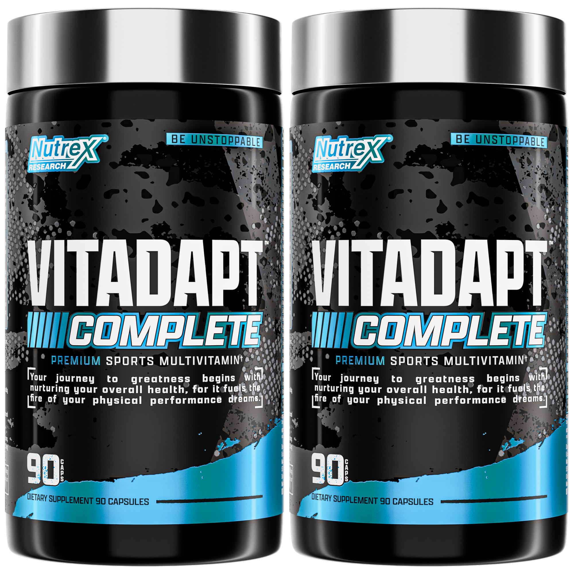 Nutrex Research Vitadapt Sports Multivitamin for Men - 24 Vitamins, KSM-66 Ashwagandha and Minerals for Athletes - Mens Multivitamin (2 Pack)