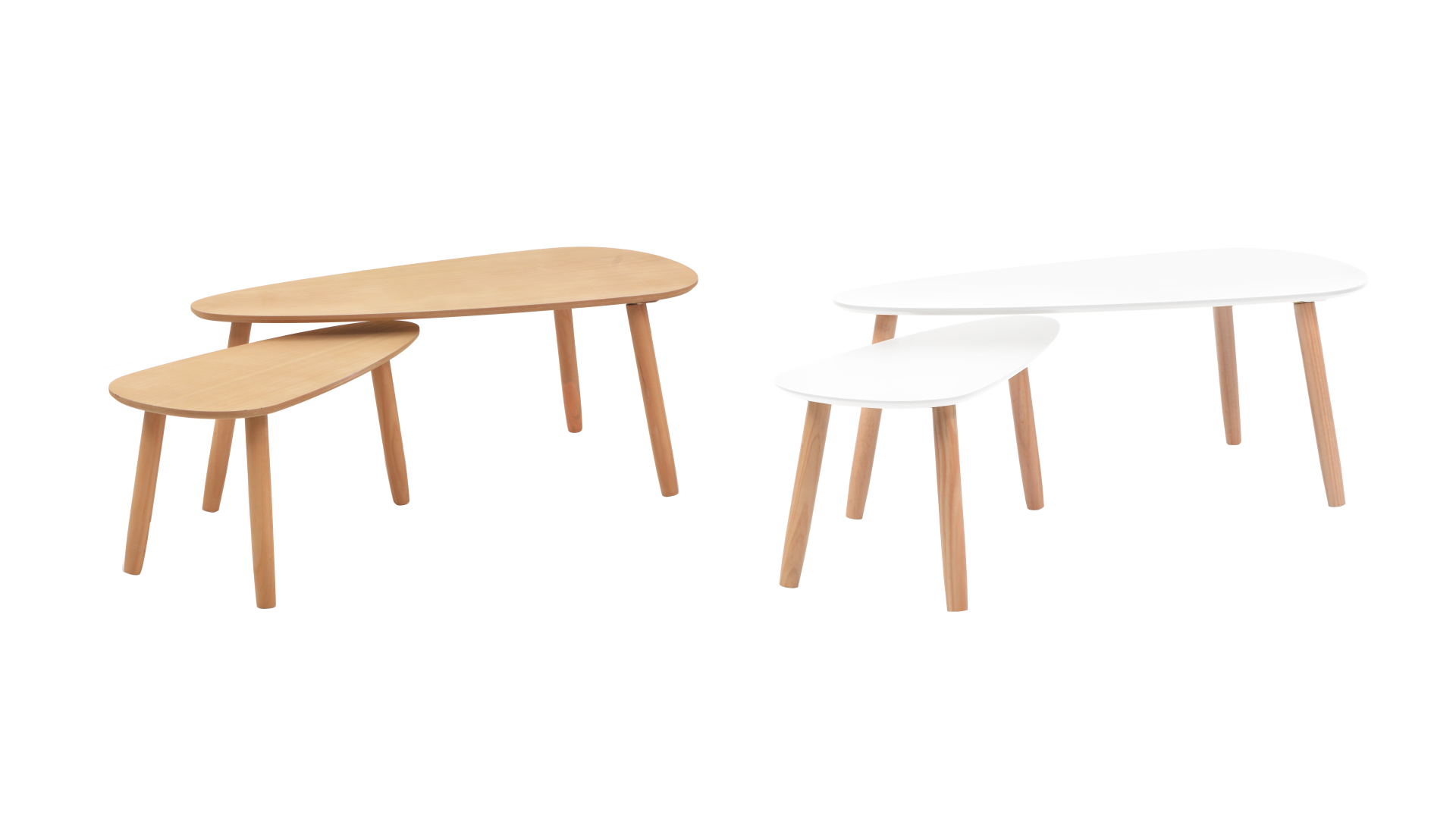 Amazon.com: vidaXL Coffee Table Set 2 Piece, End Table with Wood