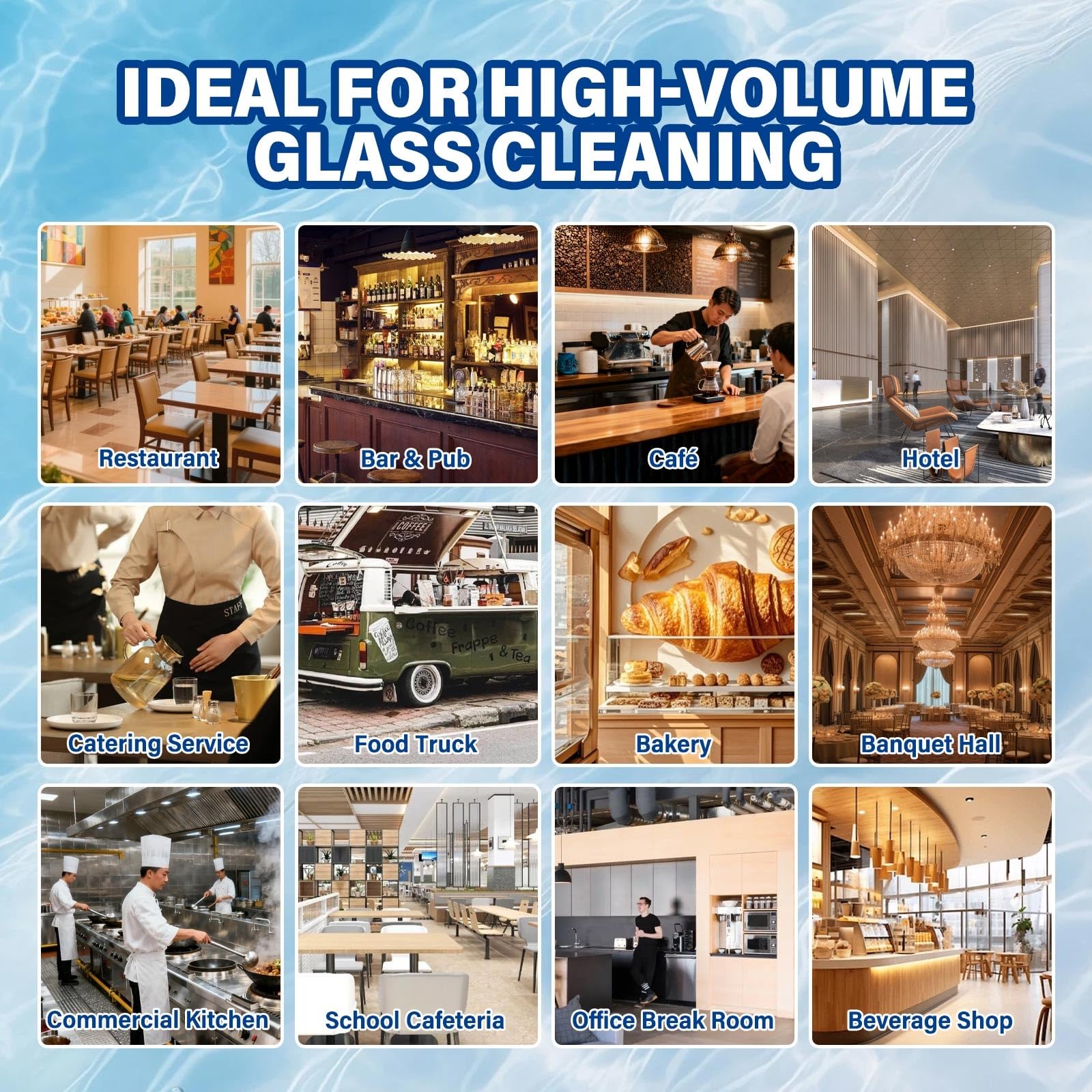 Limpiador De Vasos Profesional De Acero Inoxidable, Máquina Lavavasos Eléctrica Con 5 Cepillos Rotativos Para Bar, Cafetería, Hotel Y Cocina Comercial