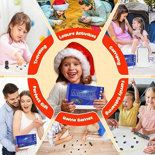 Miniatura 6 de Juego de ajedrez magnético 2024, divertido juego de ajedrez magnético multijugador de mesa, juego magnético para viajes, juego de ajedrez magnético,