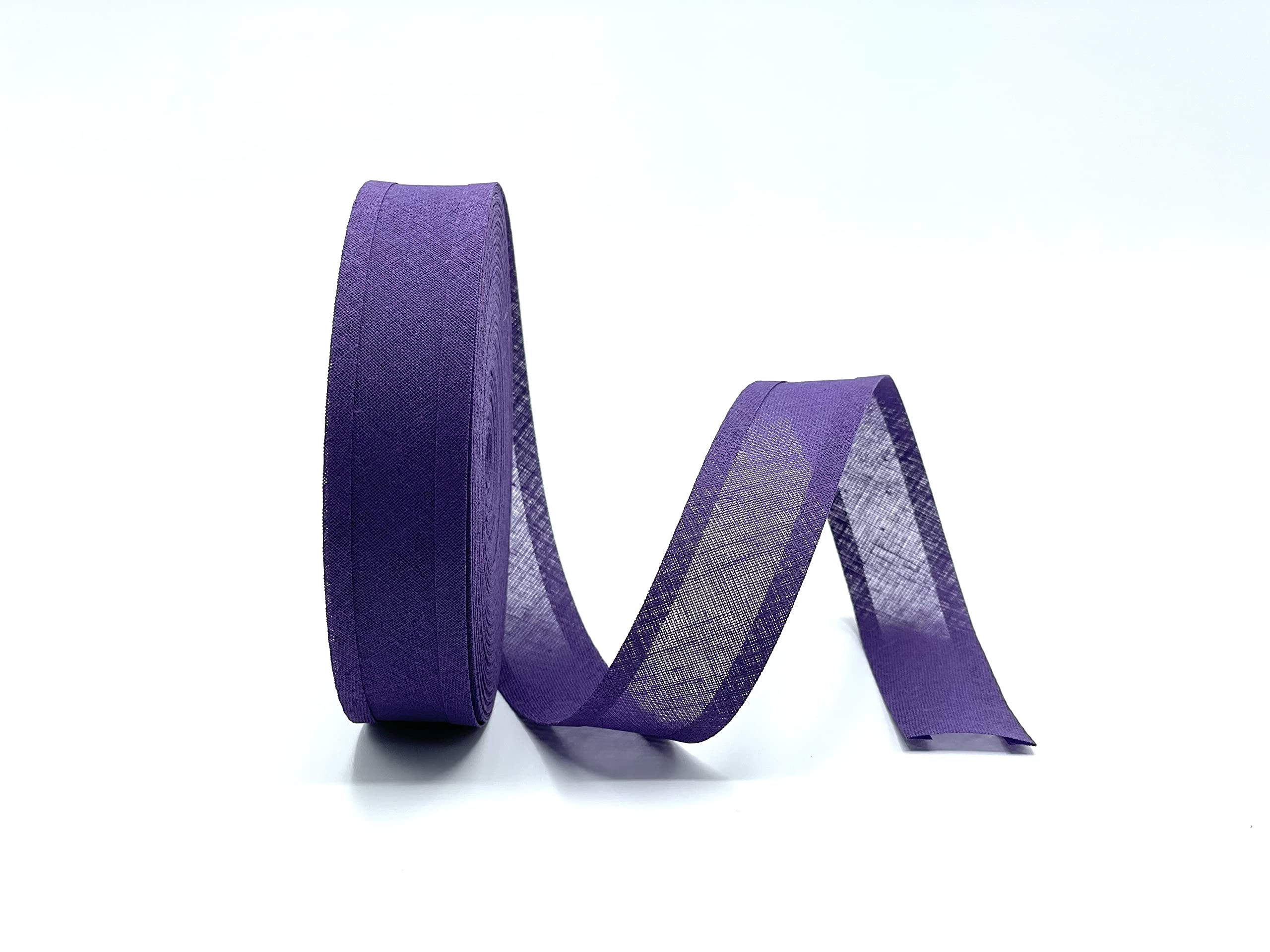Bias Purple Cotton Binding Rolls 1 Inch / 25Mm X 5 Metres