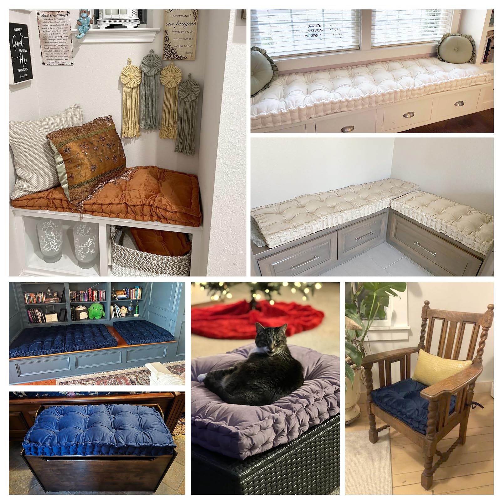 Window Seat Diy Tufted Bench Cushion Tufted Bench Cushion Custom