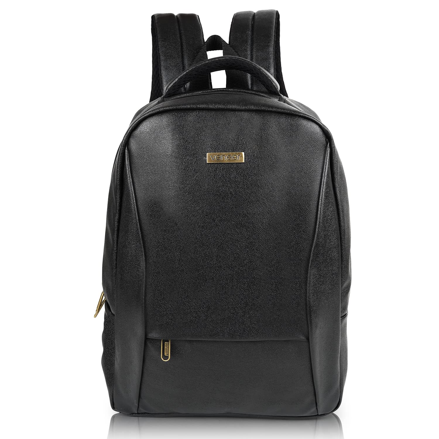 veneer PU Leather Casual 23L Trendy Travel Office Laptop Shoulder Daytrip College Business Backpack For Unisex-picture-34