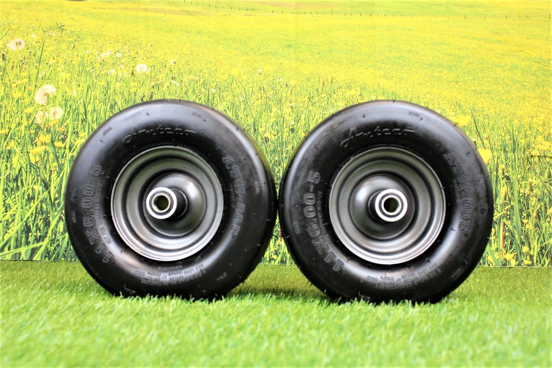 Set of 2 11x6.00-5 Tire wheel Assy to perfectly replace Ariens/Gravely 07101105. Fits on Ikon XL ZT
