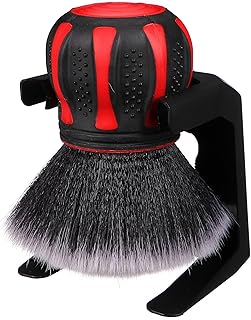 SIXTOL Car Detailing Brush Ball, Car Cleaning Brush, Large Brush Head, Indoor and Outdoor Cleaning, Non-Slip Ball Handle, Rim Cleaning, Includes Stand, Gentle on Surfaces