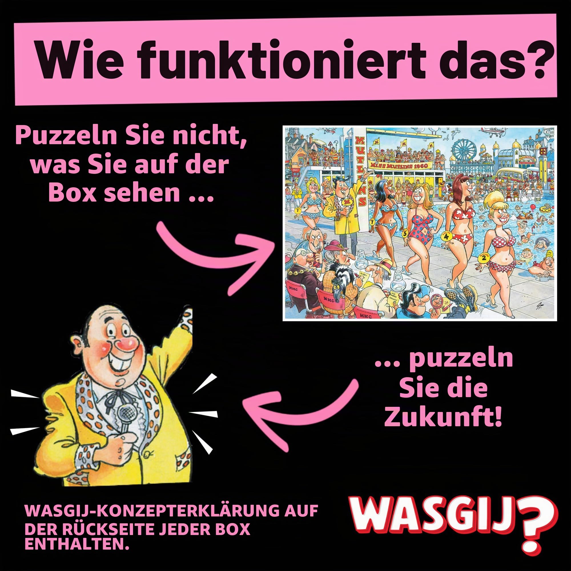 Wasgij Retro Destiny 9 Super Models - 1000 Teile Erwachsenen Puzzle (DE) – Ansicht 3