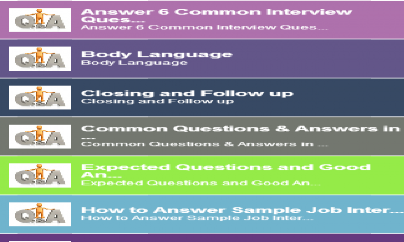 Interview Questions Tips - App on Amazon Appstore