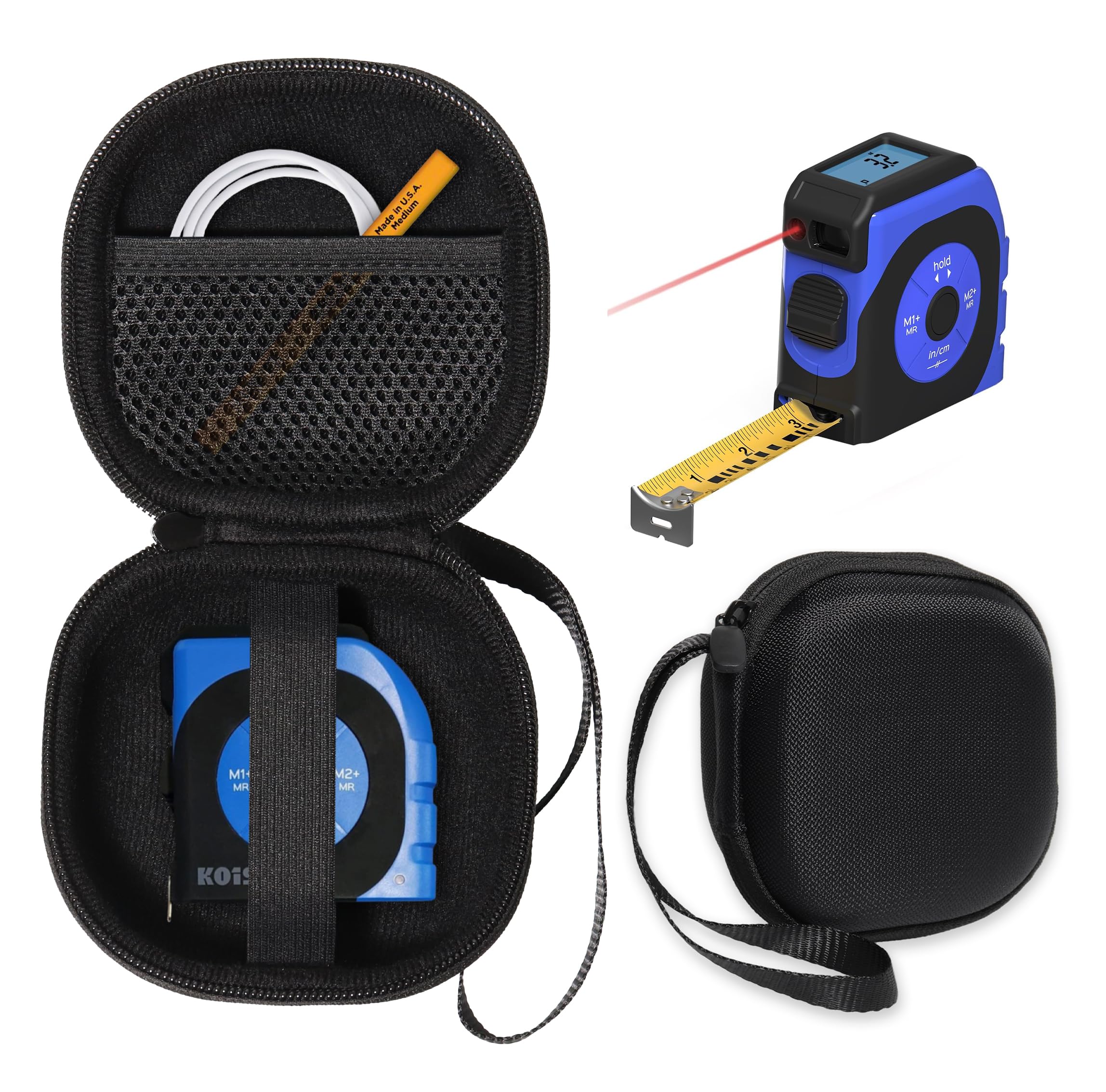 CaseSack Digital Measuring Case for KOISS K4TM 3-in-1 Digital Measuring Tape with Laser, 130FT Laser Measurement Tool