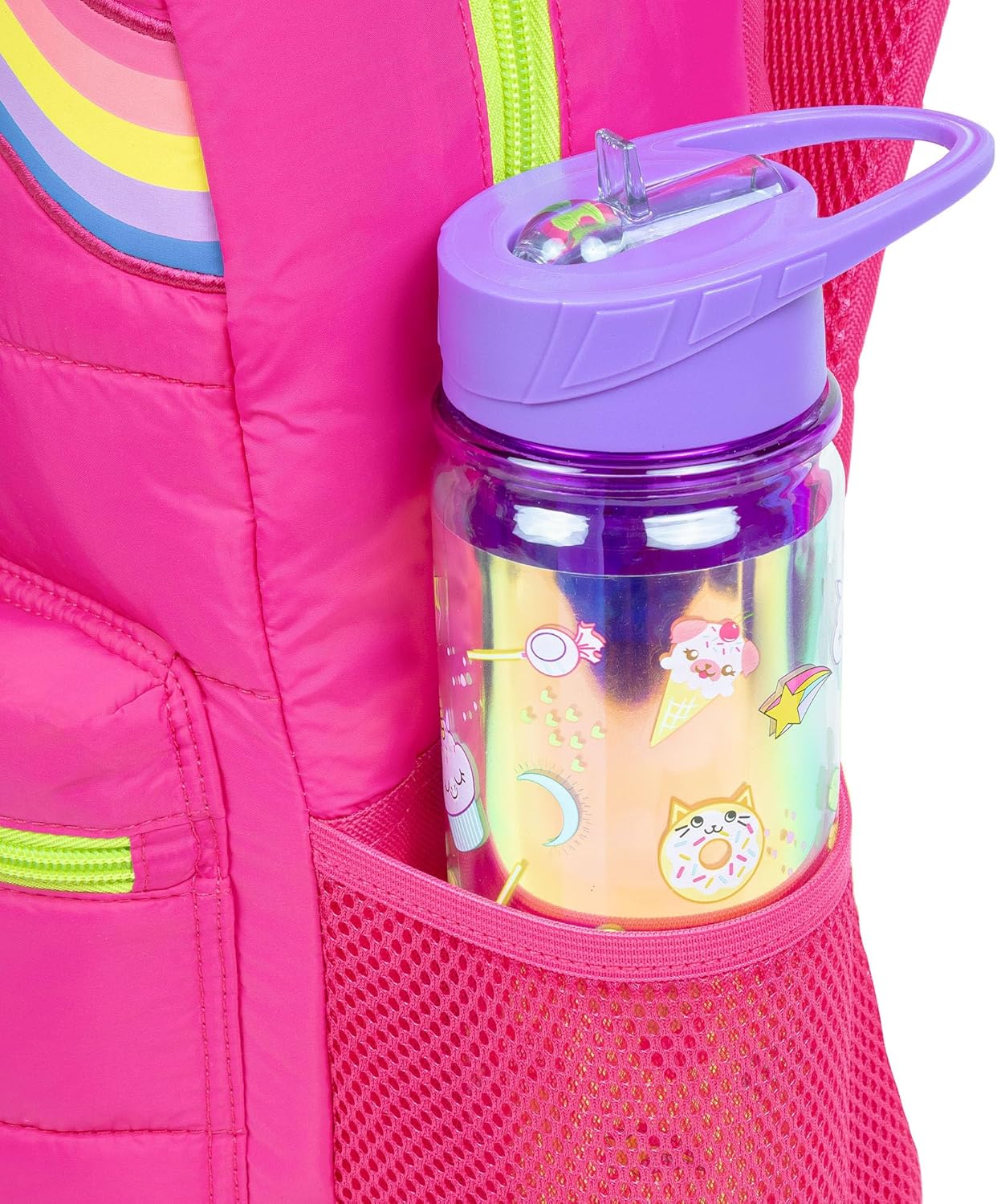 Fashion Angels Style.Lab Backpack for Kids, Cute Travel Bookbag with Cute Puffer Detail & Rainbow Design, Ideal for Girls & Boys in School Multicolor image 2 of 9 B0D8CPWNZL