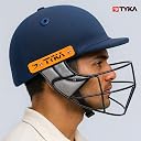 TYKA Atlas Helmet with Steel Grill – Lightweight, Strong Protection, Comfort & Breathable (Navy, L) gallery image