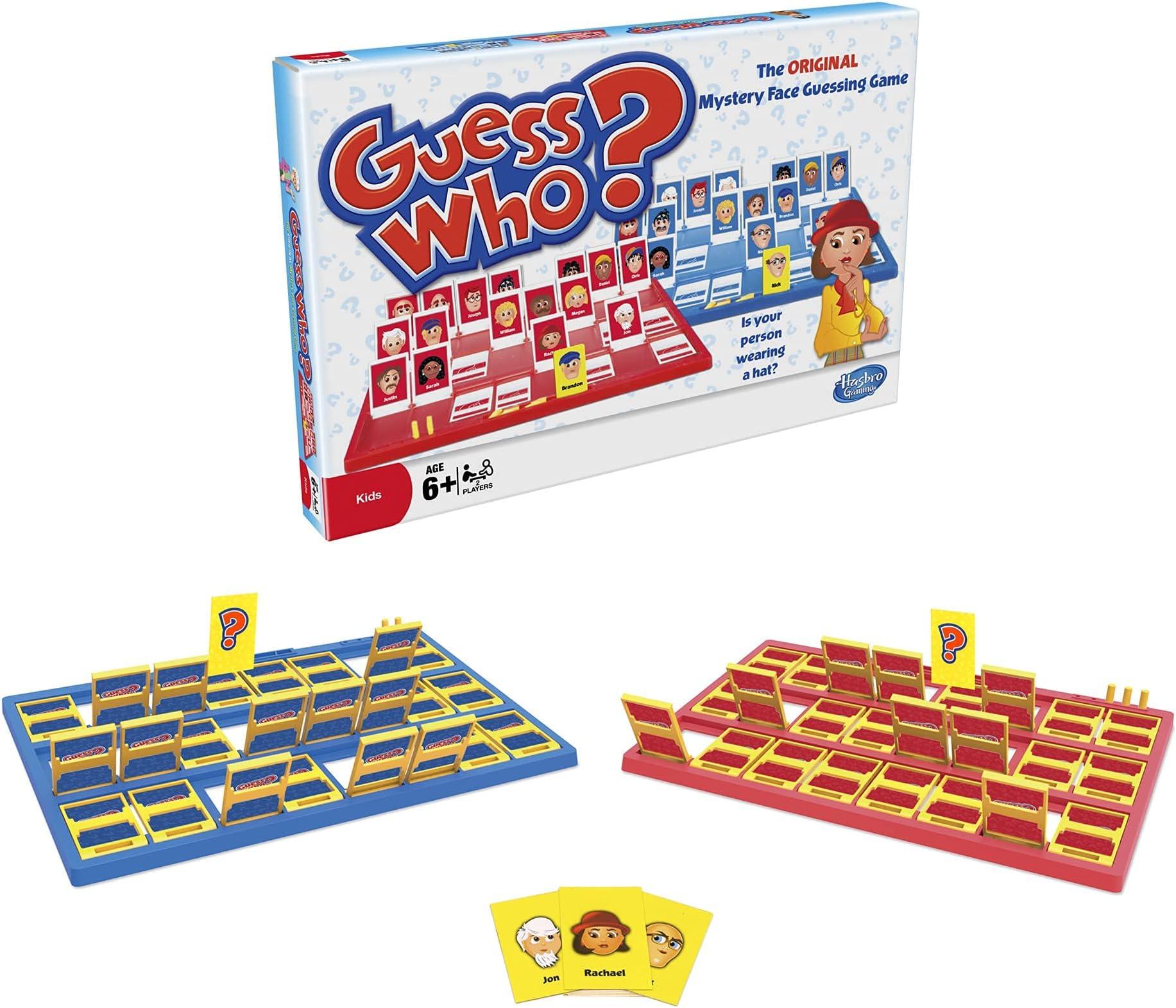 Hasbro Gaming Guess Who? Game Original Guessing Board Game, Mystery Board Game for Kids Ages 6 and Up for 2 Players