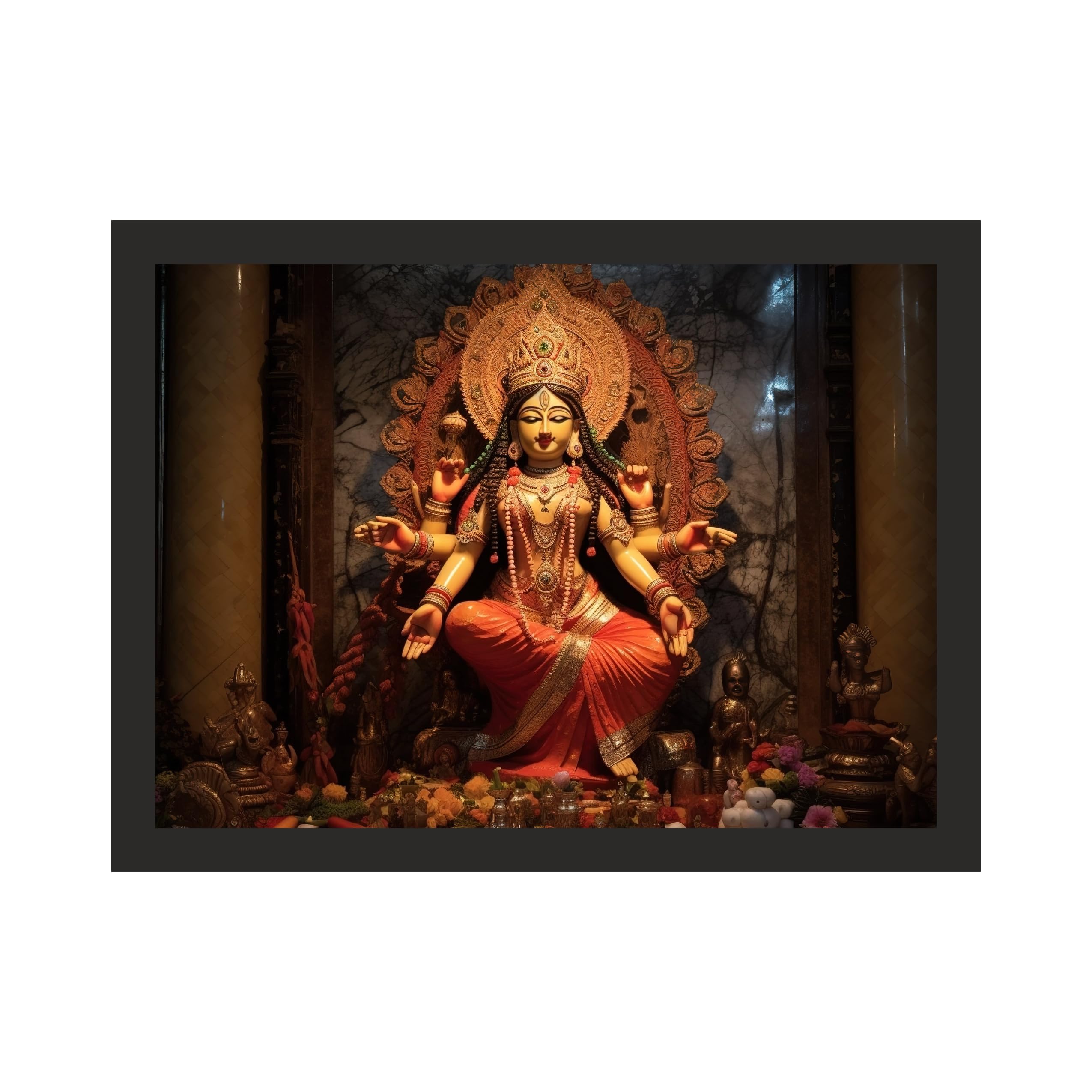 Triumphant Maa Durga Wall Art
