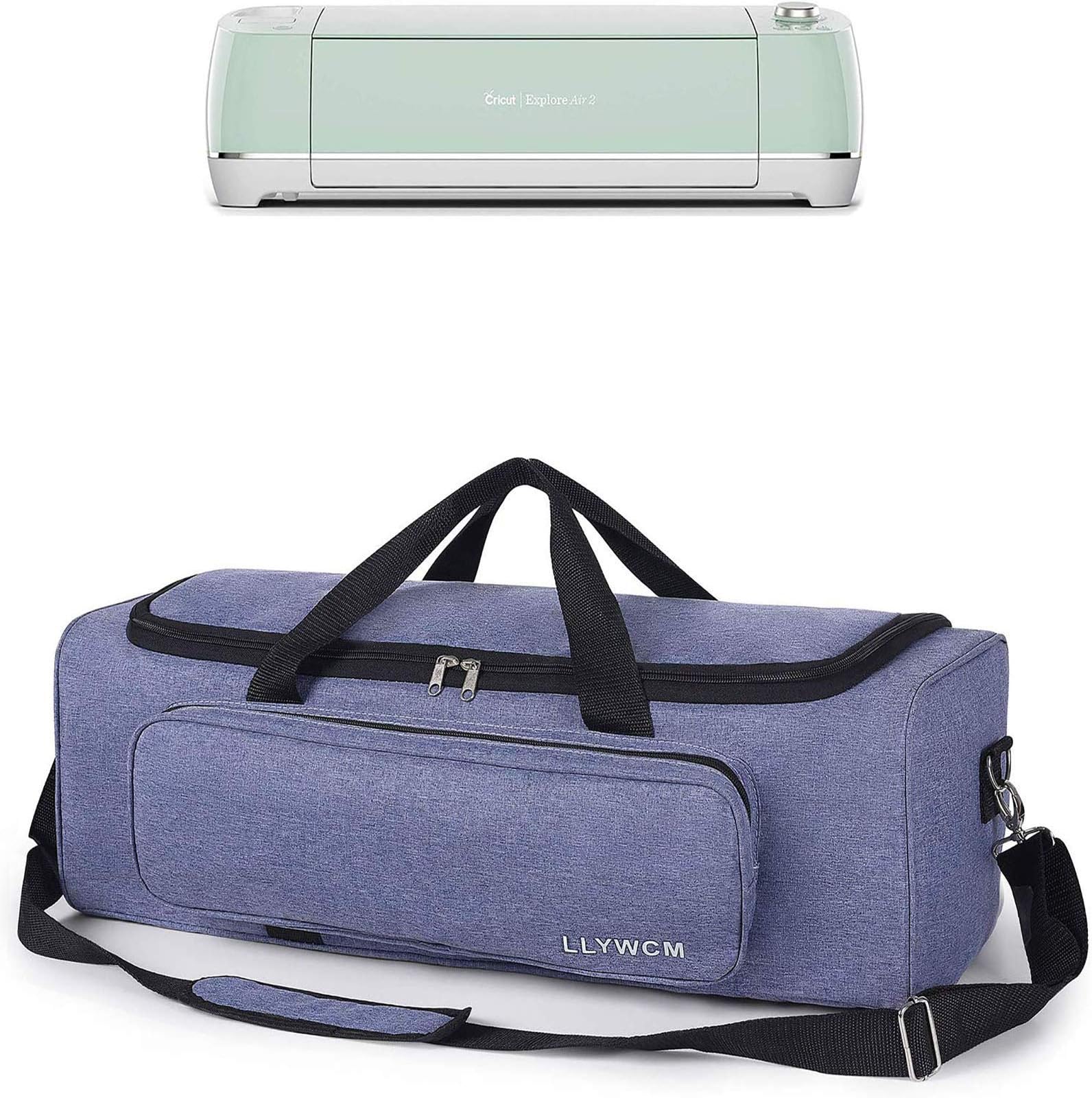 Lightweight Carrying Bag Compatible with Cricut Explore Air Cricut Maker Cricut Explore Air 2, Foldable Travel Tote Case for Die-Cut Machines Accessories and Supplies (Purple)