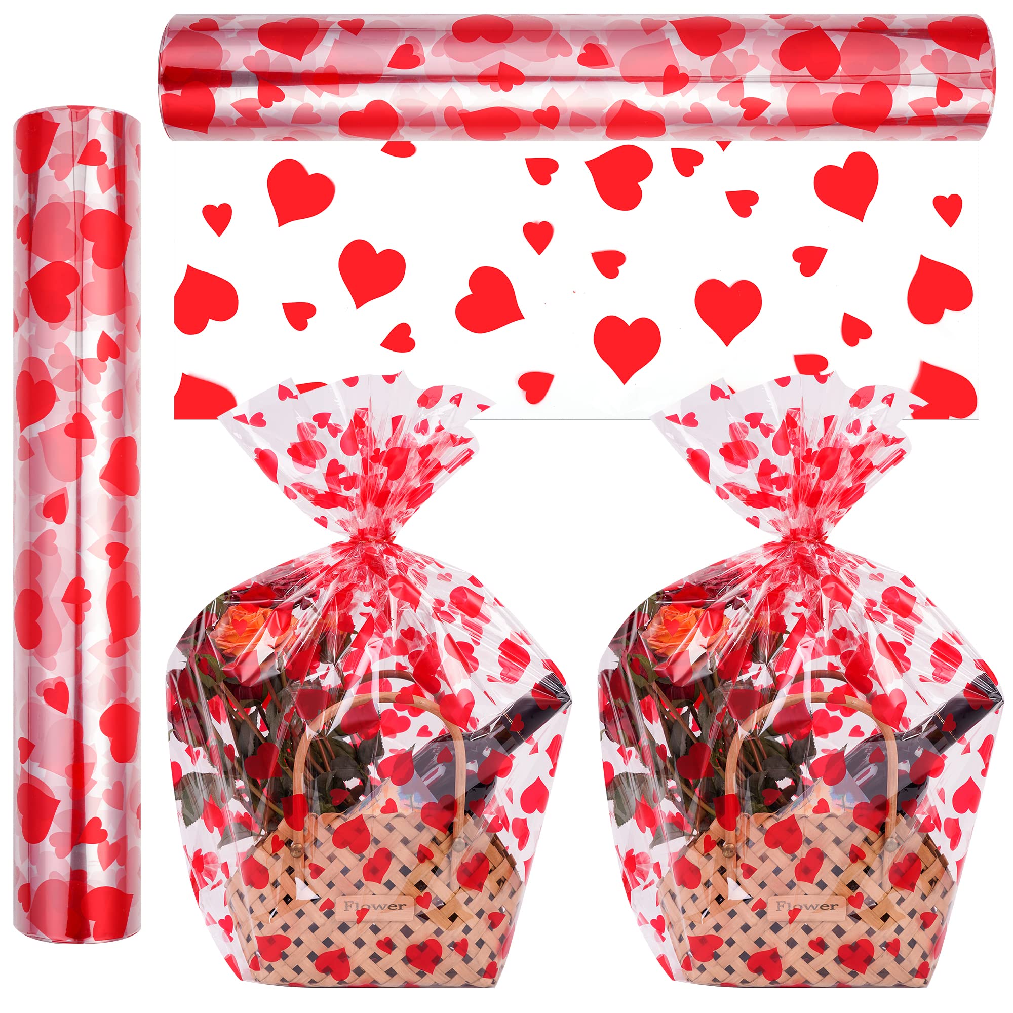 Rollo De Papel Celofán Transparente - 86 Cm X 30 M, Grosor 3 Mils, Para Envolver Regalos, Flores, Frutas O Canastas