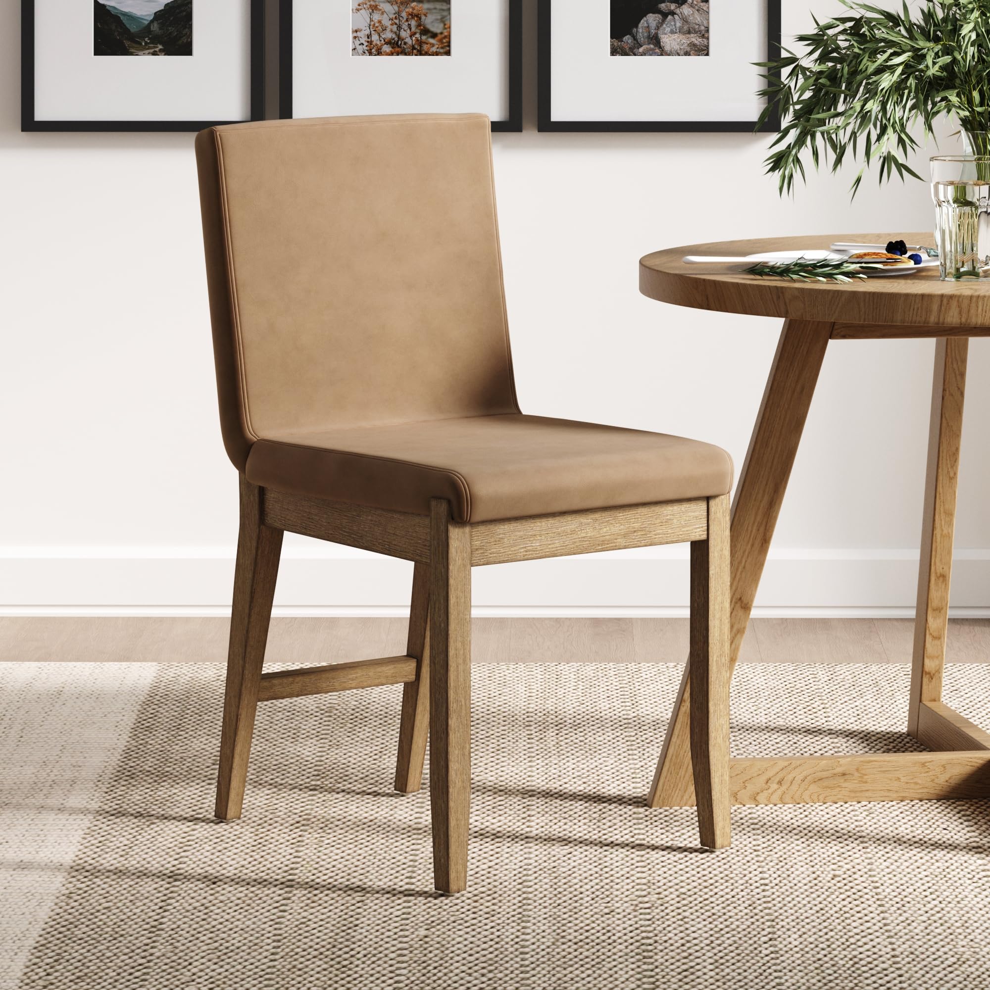 nathan james gracie modern upholstered chair, 1, light brown