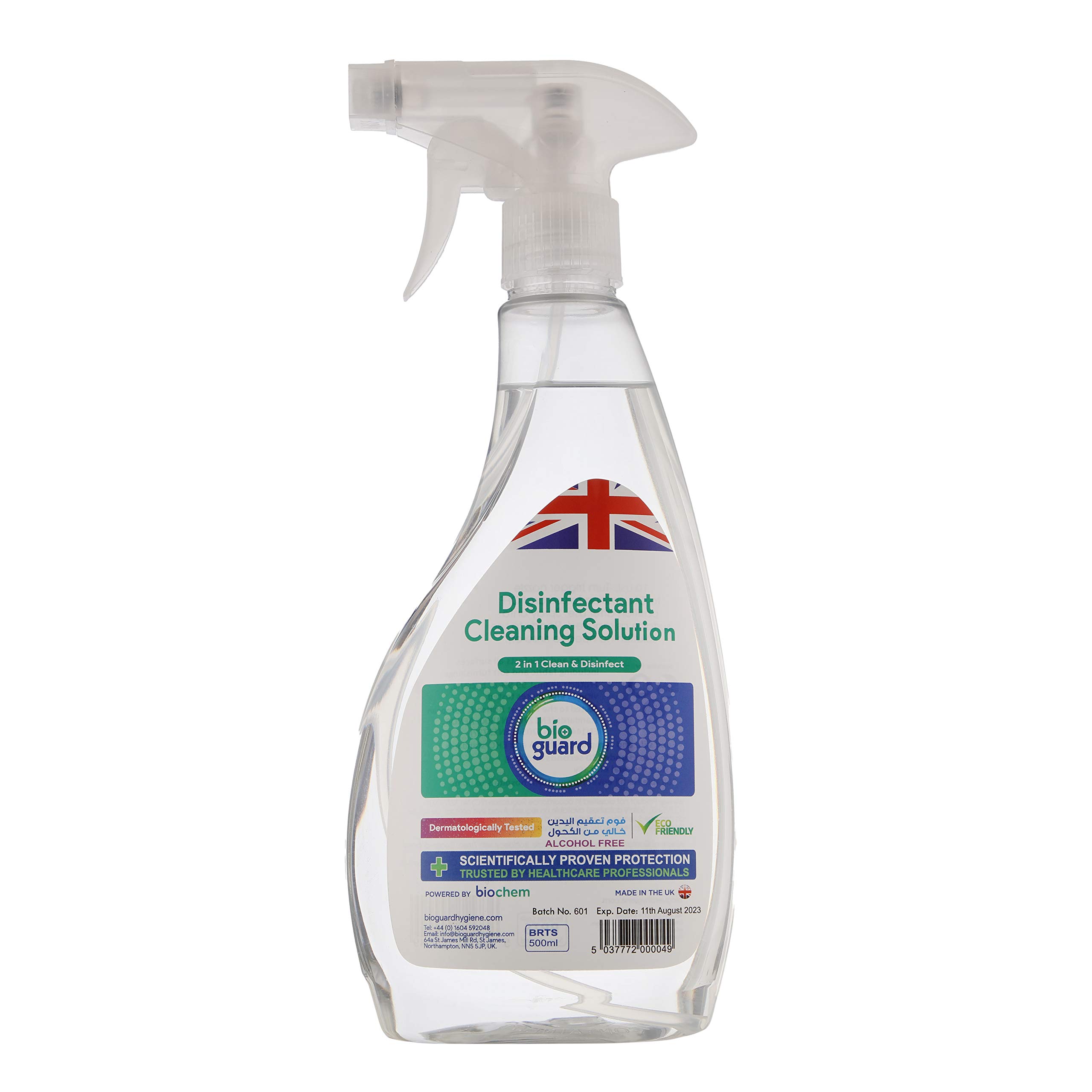 Bioguard Triggers Spray Alcohol-Free Non-Toxic Multipurpose Disinfectant Cleaning Solution- 500 ml