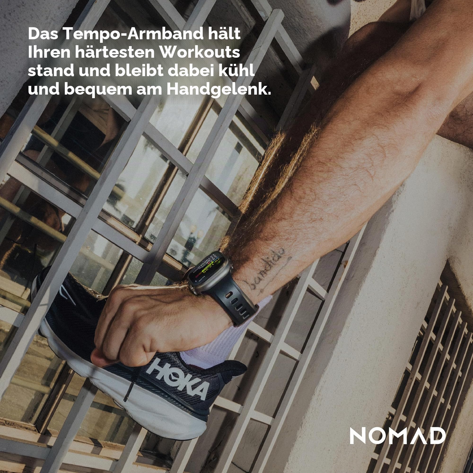 NOMAD Tempo Band | für Apple Watch 49mm | wasserfestes und schlankes Sportarmband