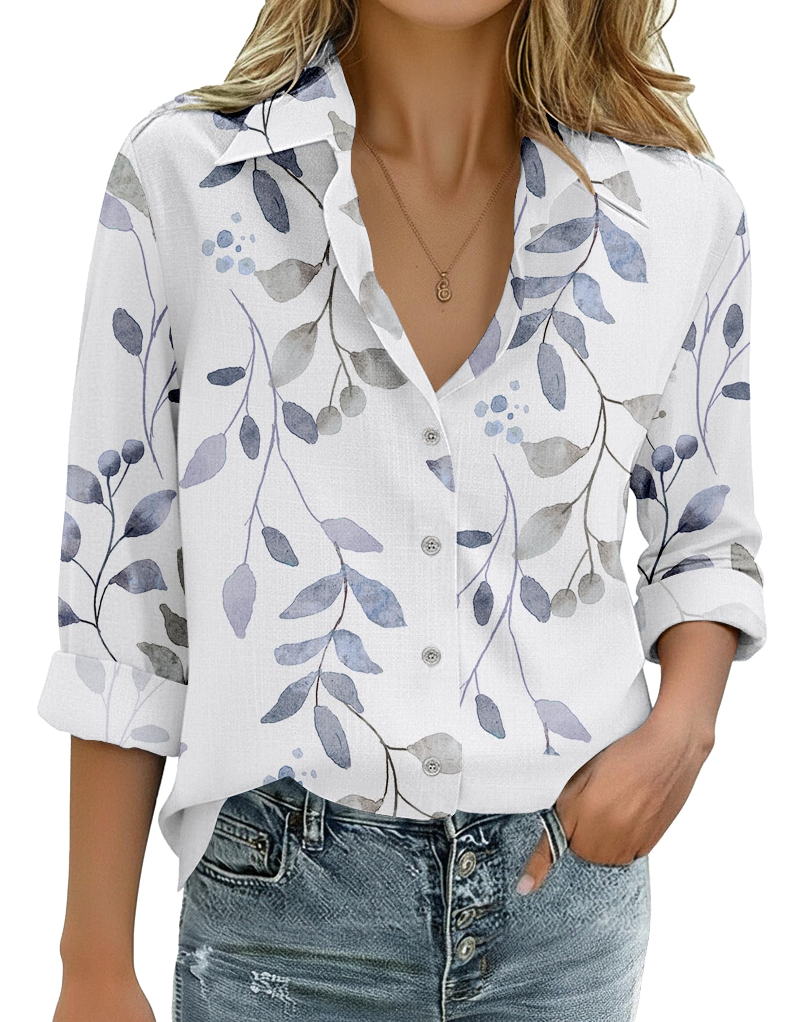 Zeagoo Cotton Linen Shirt