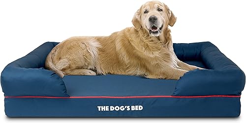 Miniatura 6 de The Dog's Bed - Cama ortopédica para perros XL Oxford Blue 43.5 x 34, espuma viscoelástica premium, alivio del dolor artritis, displasia de cadera y