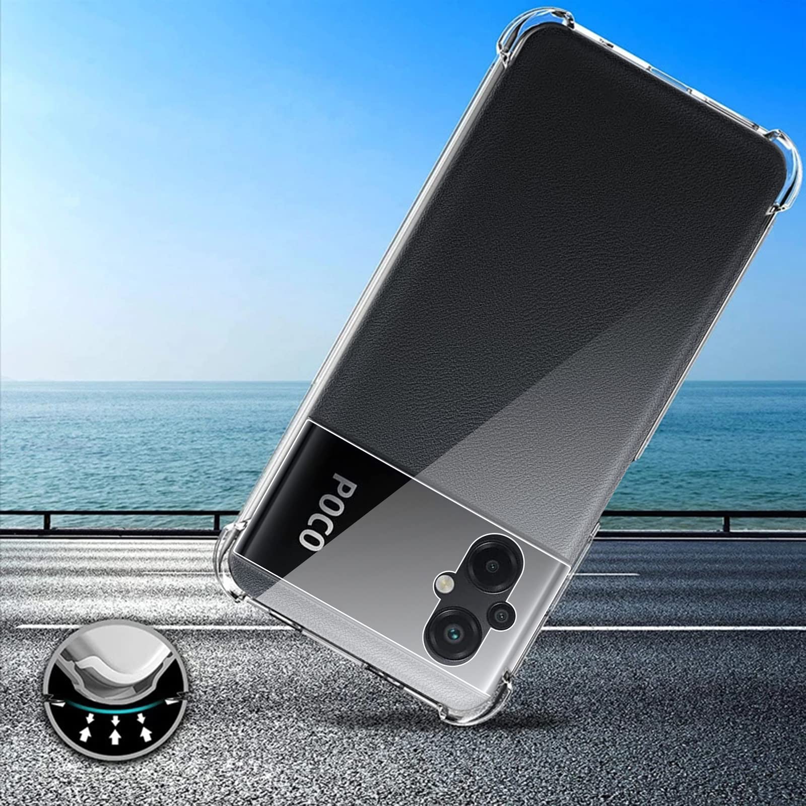 Cover Per Xiaomi Poco M5 + X3 Vetro Temperato - Custodia