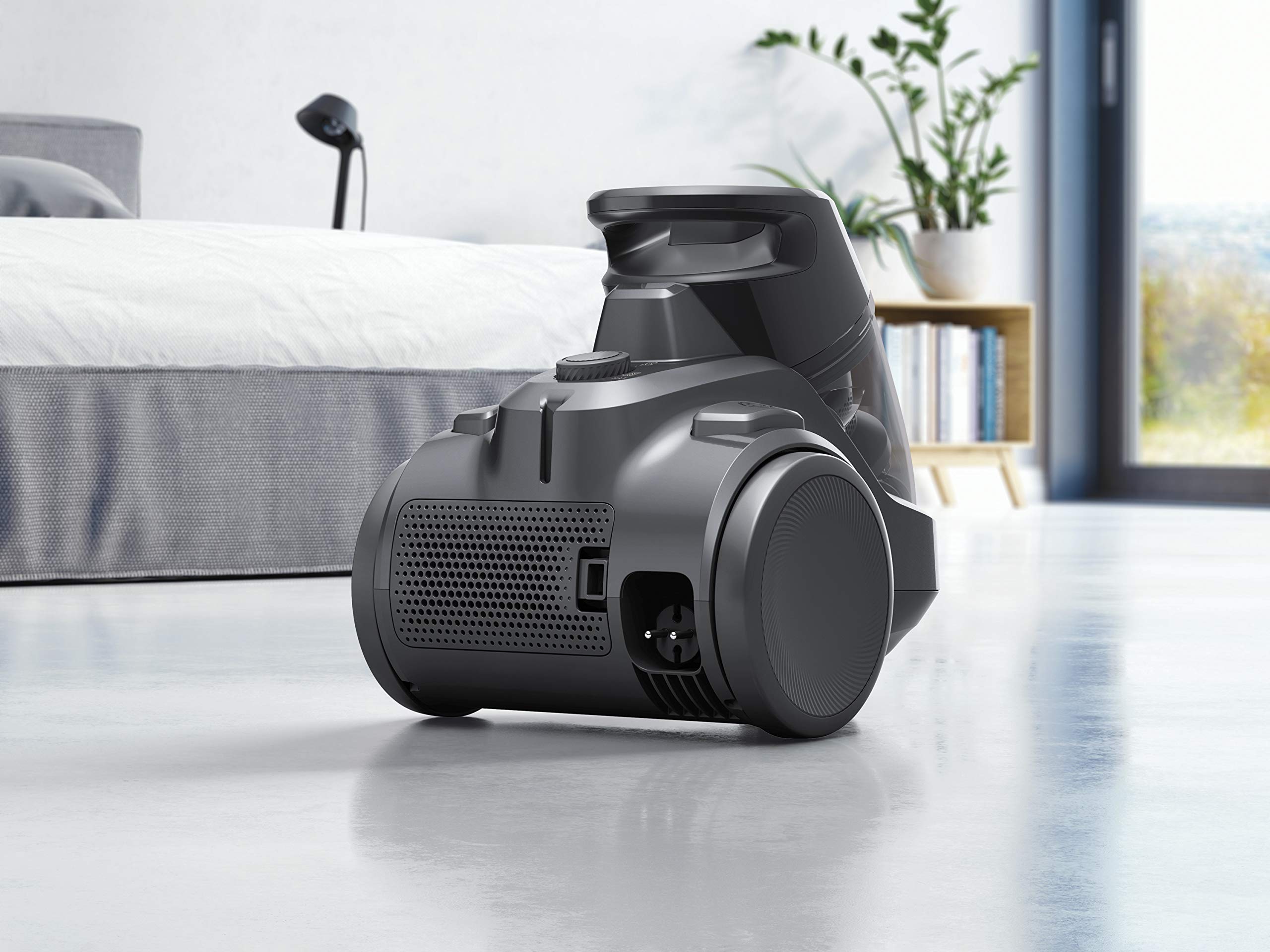 Electrolux Ec41-4T Ease C4 - Aspiradora sin Bolsa, 750 W, 80 decibelios, Acero, Negro, 1,8 litros