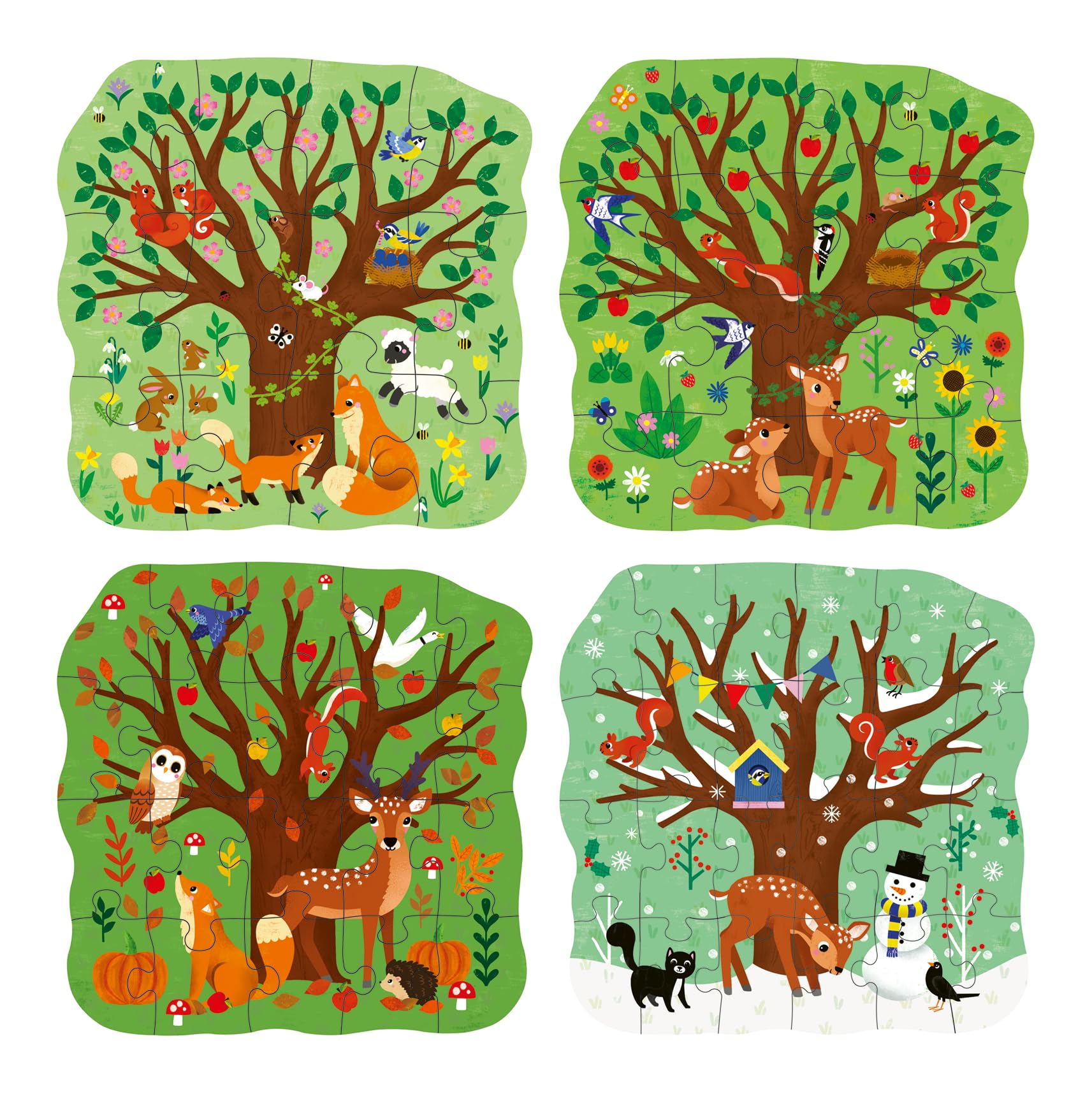 Ravensburger Puzzle Up Four Seasons - Jigsaws for Kids Age 2 Years (24 Months) - Educational Toddler Toys - 4, 6, 8, 10 Pieces - Image 2