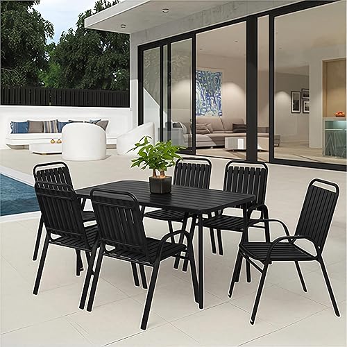 Patio Dining Set 7 Pieces Outdoor Furniture with Table Outdoor