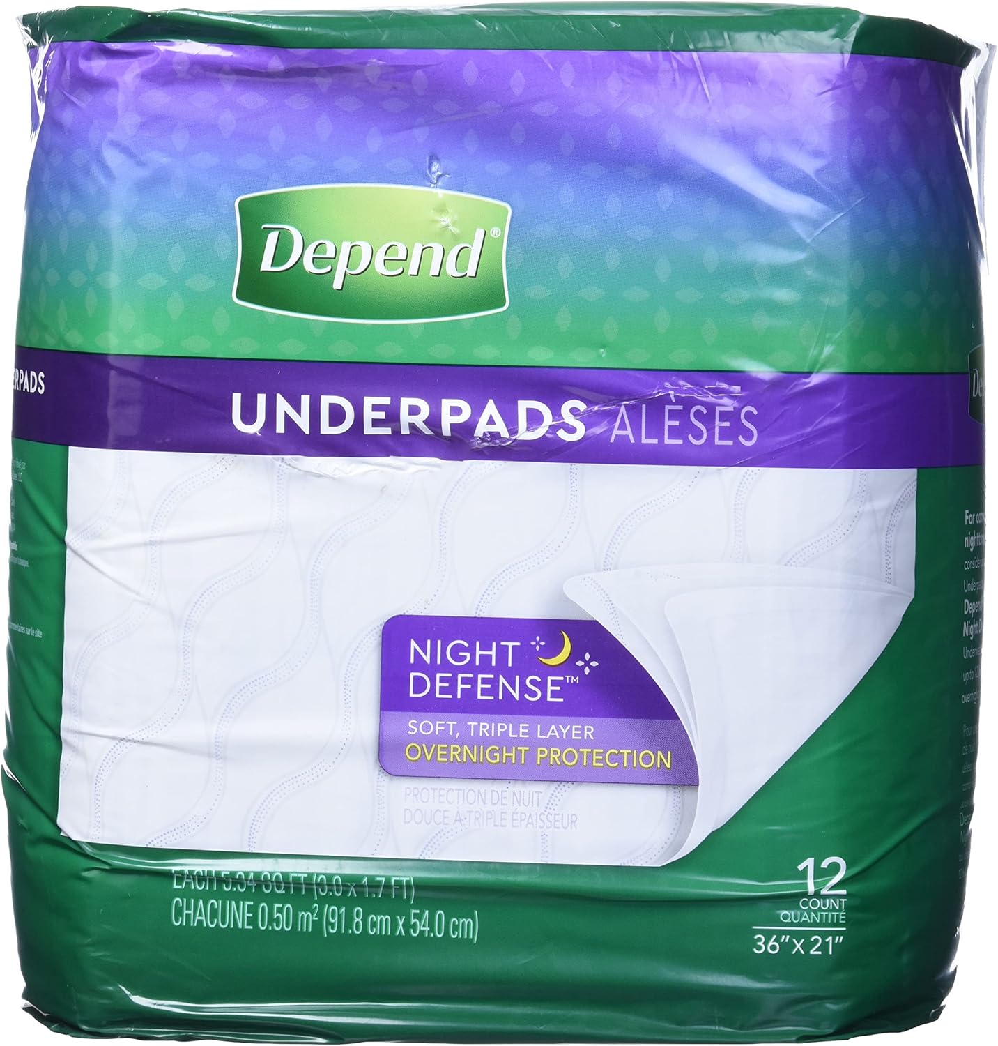 Depend Disposable Waterproof Underpads (Formerly Bed Protectors) for