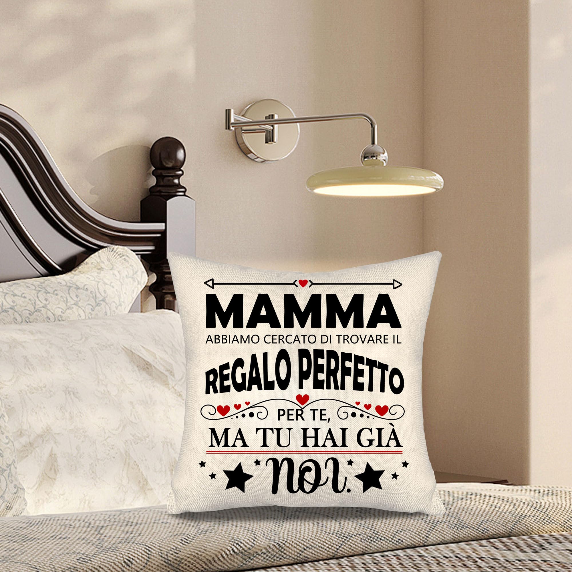 Mamma abbiamo cercato di trovare il regalo perfetto per te ma tu hai già noi Copricuscini divertenti per la mamma da figlia figlio Compleanno Festa della mamma Regalo di Natale regalo mamma(mamma-b)