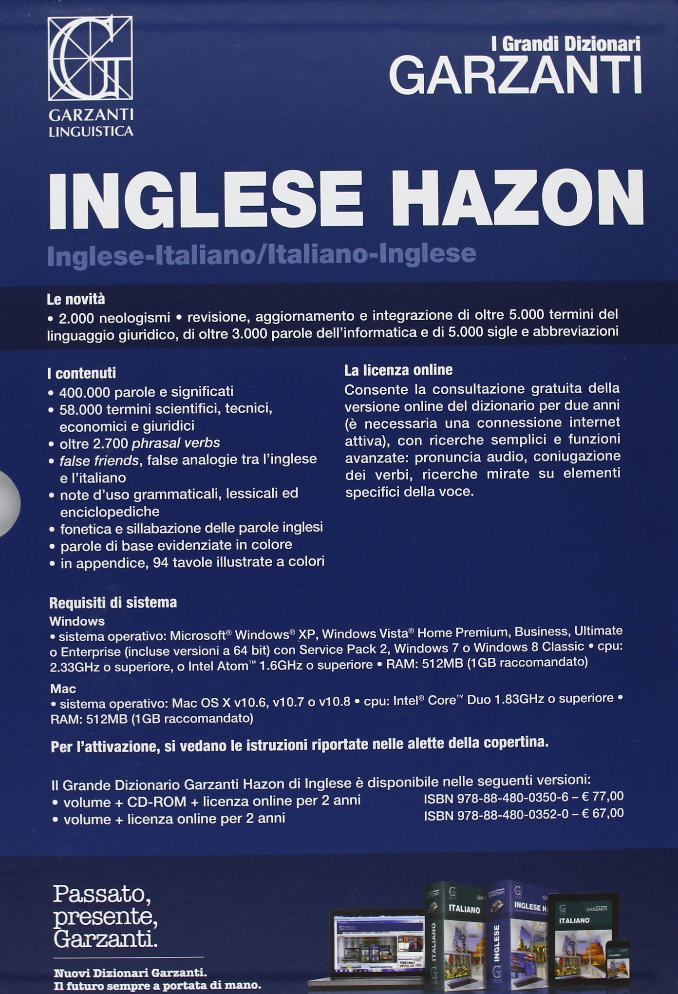 Il Grande dizionario Hazon di inglese 2.2. Con aggiornamento online