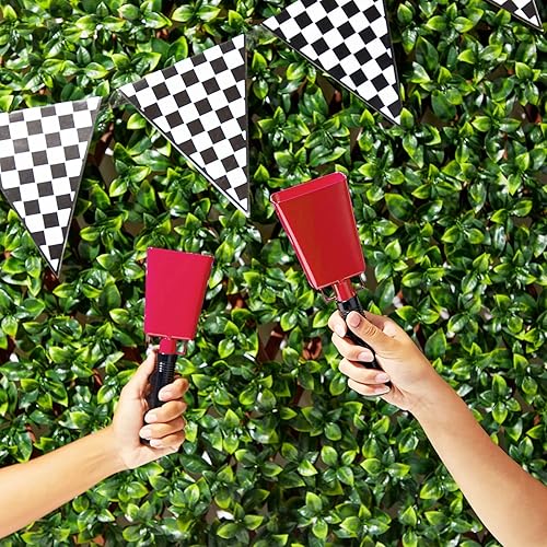 Miniatura 11 de Paquete de 2 cencerros de 9 pulgadas para eventos deportivos, fabricantes de ruido de percusión con asa para juegos de fútbol, estadios (blanco)