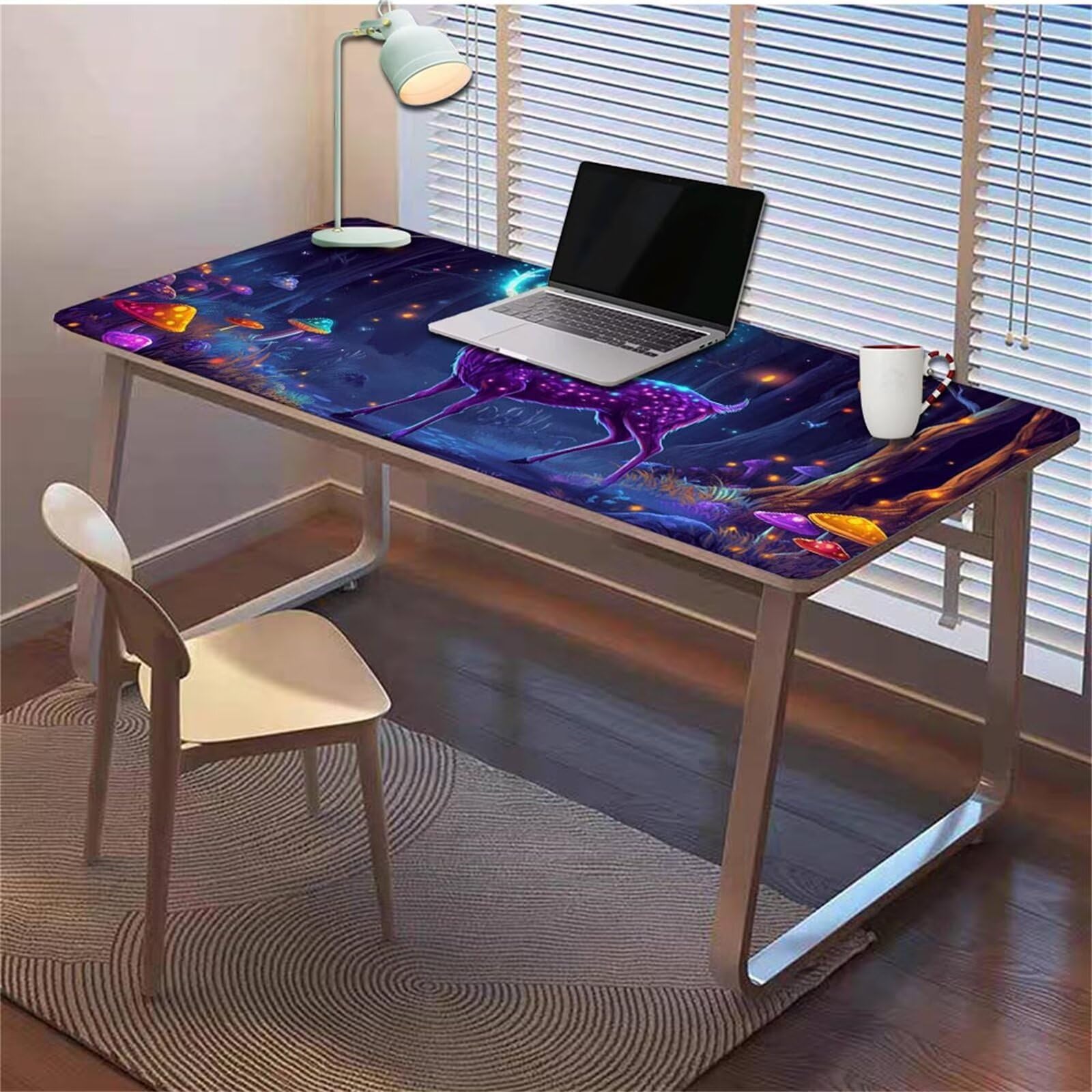 Gamingowa podkładka pod mysz 1200 x 600 x 3 mm, XXL, wodoszczelna, odporna na ścieranie, z przyszytymi krawędziami, podkładka na biurko, poprawia prędkość i precyzję, do komputera, laptopa, komputera