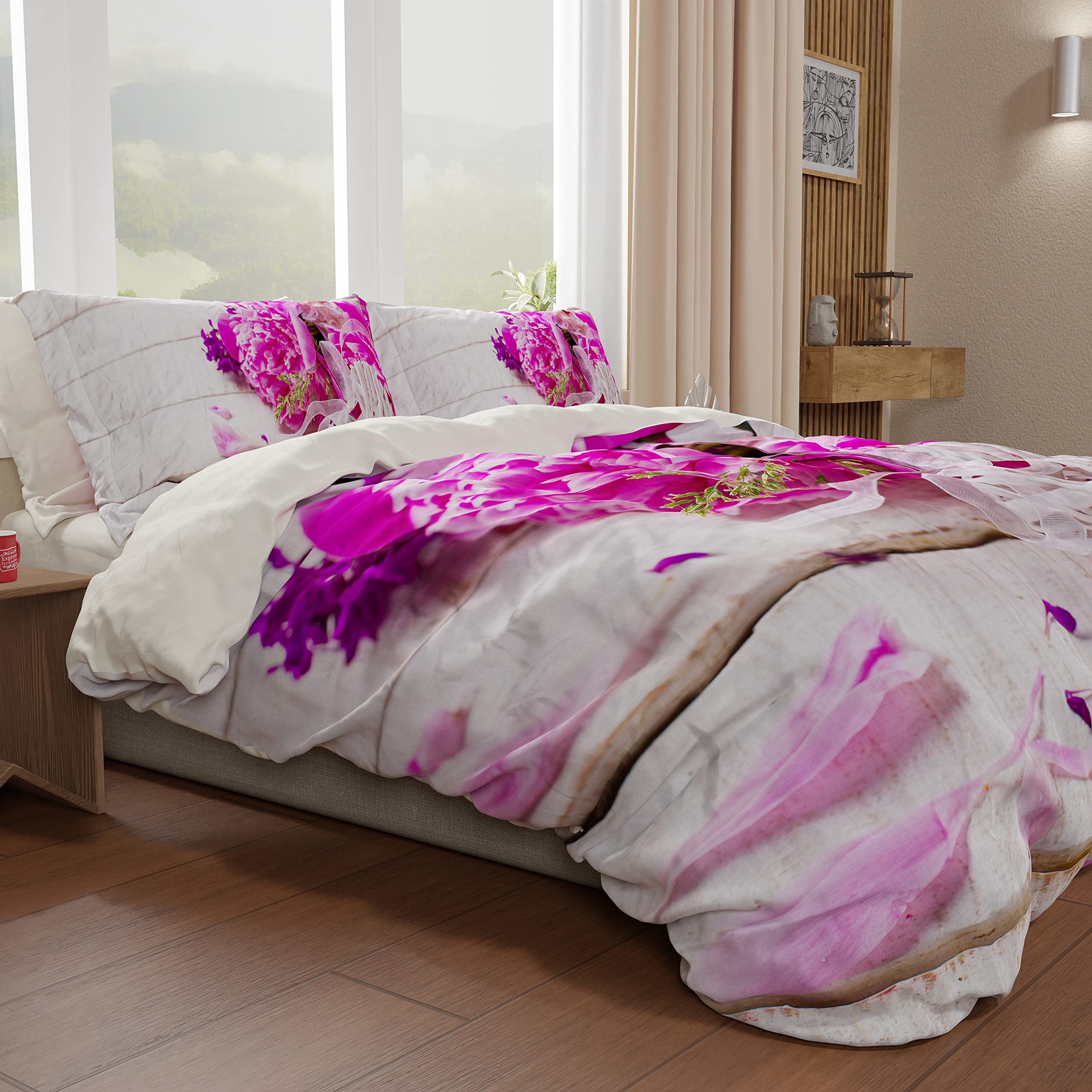 PETTI Artigiani Italiani Duvet Cover, Bedding Set, Satin, 100% Made in Italy, Spring, Single (150x200 cm) - Image 2