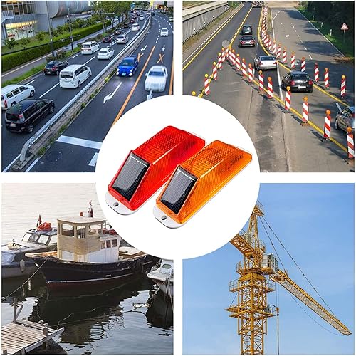 Miniatura 5 de Luz de advertencia solar estroboscópica lámpara de advertencia LED sensible, superbrillante, impermeable, IP65, control de luz inalámbrico, baliza