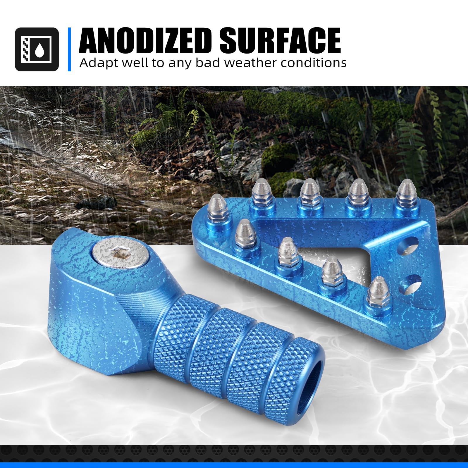 NICECNC Blue Gear Leva del cambio leva del freno punta di ricambio compatibile con Husqvarna 2016 TC125 FC250 350 450 2017-2022 TE TX TC FC FX FE 125-501, XCW XCFW, vedi montaggio
