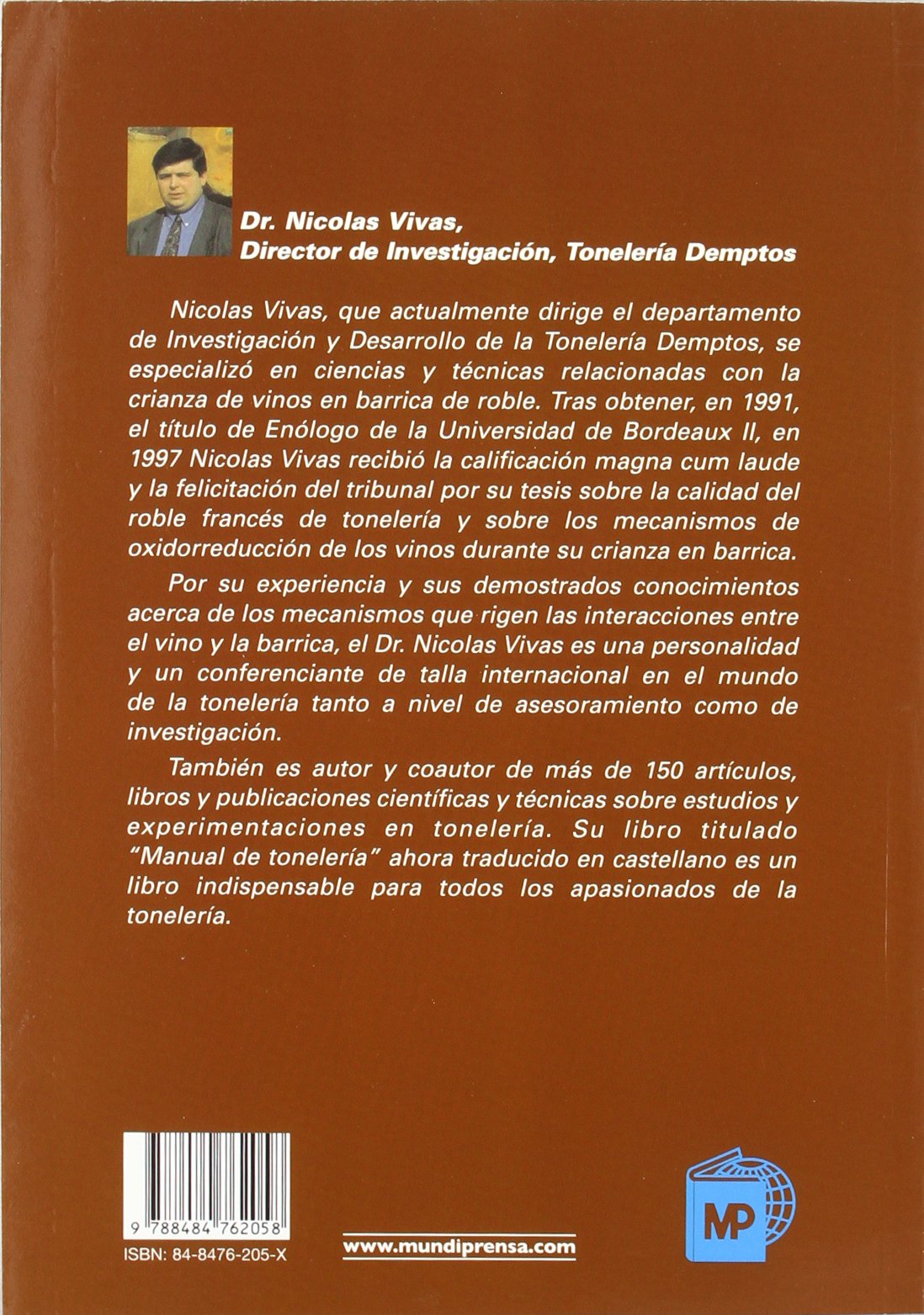 Manual de tonelería (Enología, Viticultura)
