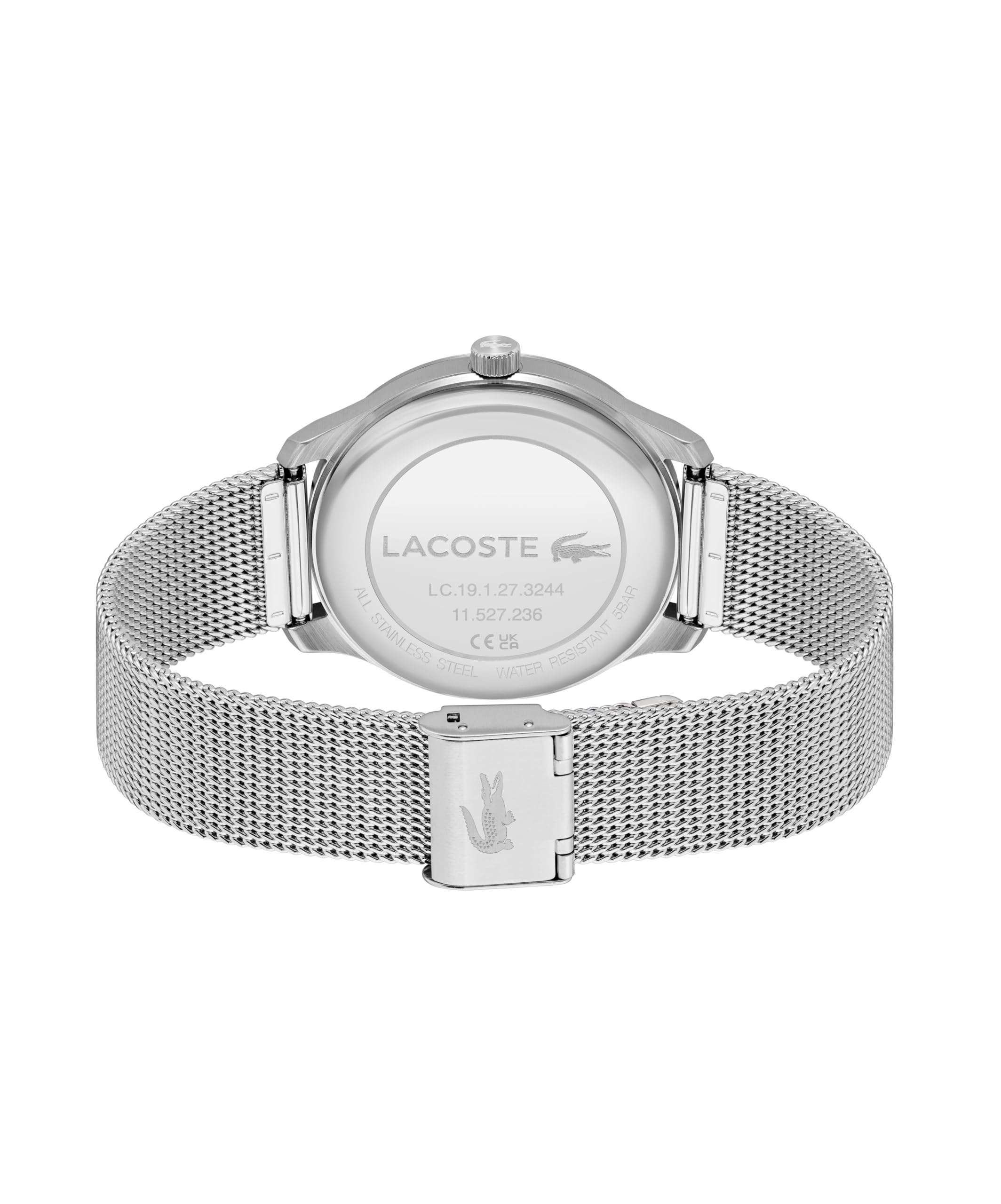 Lacoste Orologio con movimento al quarzo a tre lancette da uomo Lisbon Collection con bracciale in acciaio inossidabile o cinturino in pelle